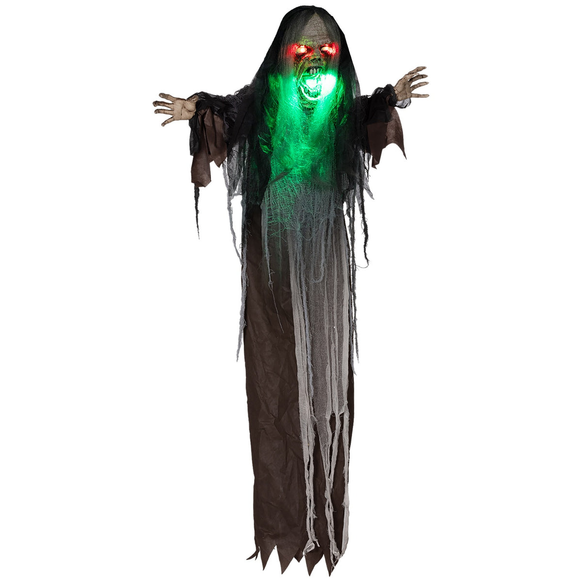 Animated Halloween Decoration with Lights and Sound, 183 cm