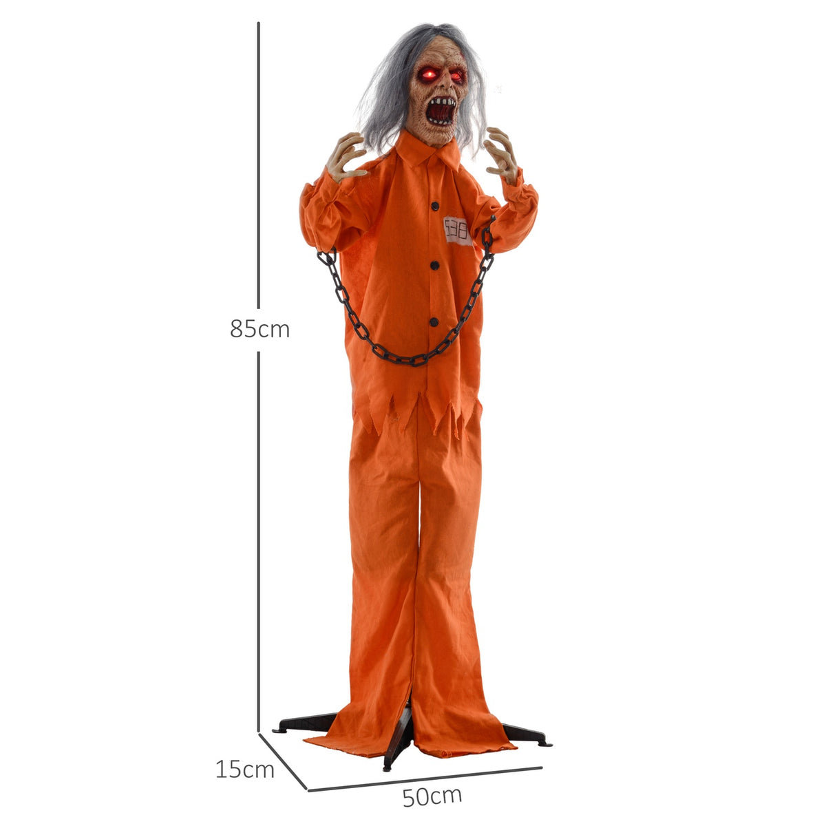Animated Halloween Decoration with Sound and Light Effects