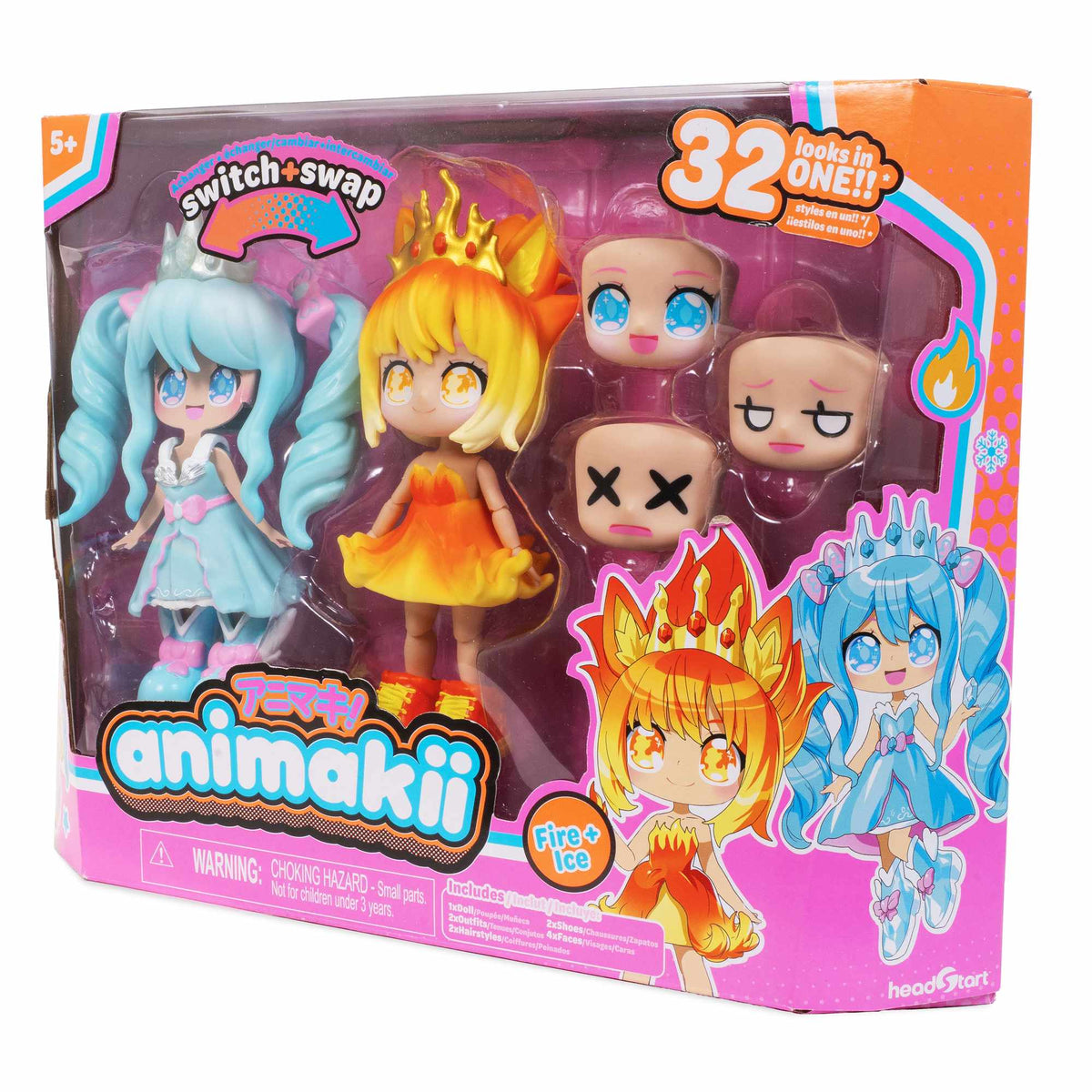 Anime-Inspired Doll Set with 32 Style Combinations