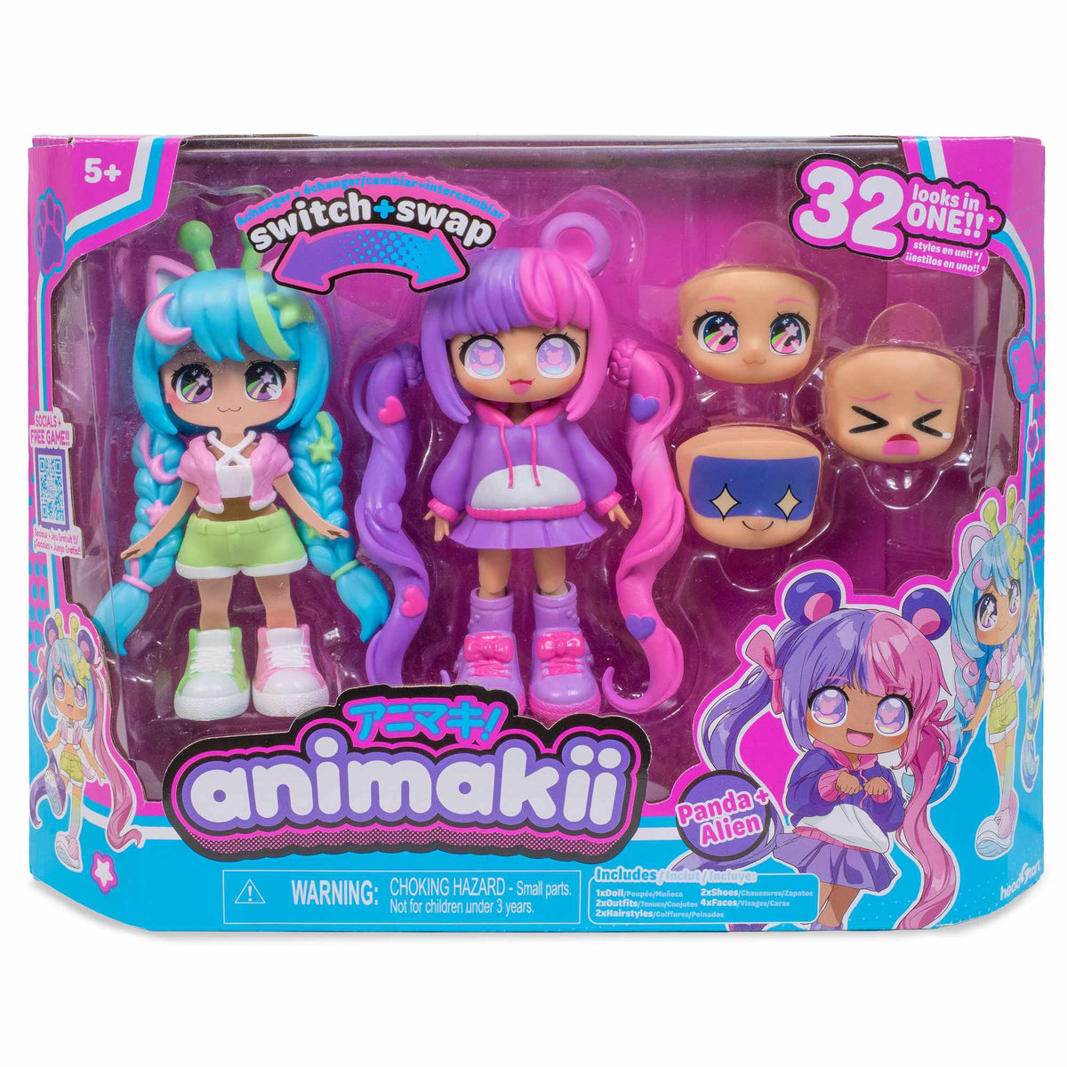 Anime-Inspired Doll Set with Interchangeable Styles
