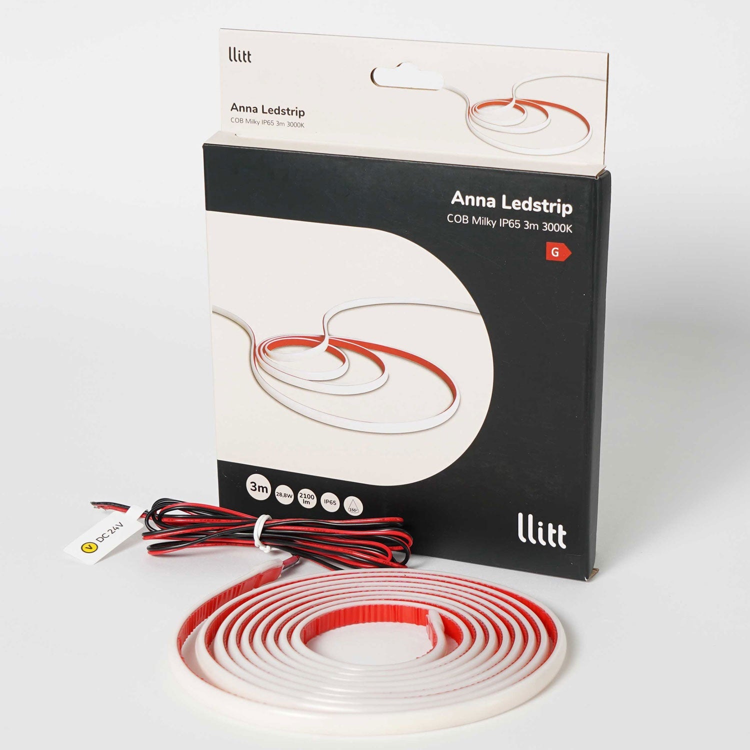 Anna Ledstrip COB-LED Milky without transformer IP65 3m?? 3000K???