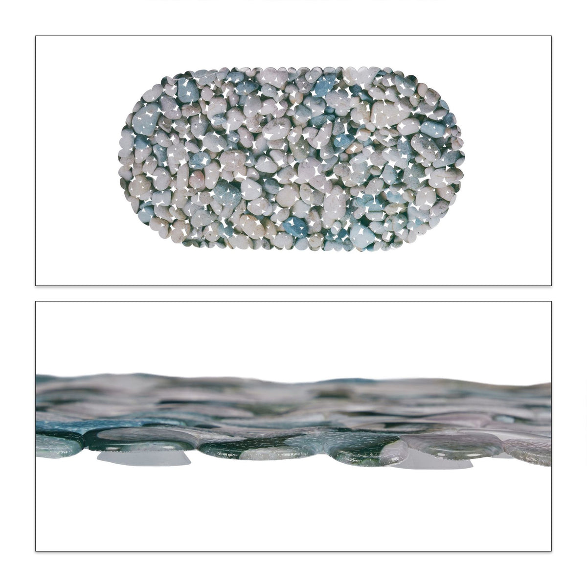 Anti-Slip Bath Mat Stone Design