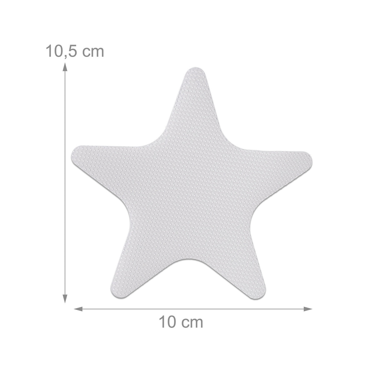 Anti-Slip Starfish Stickers, 30-Pack, Transparent