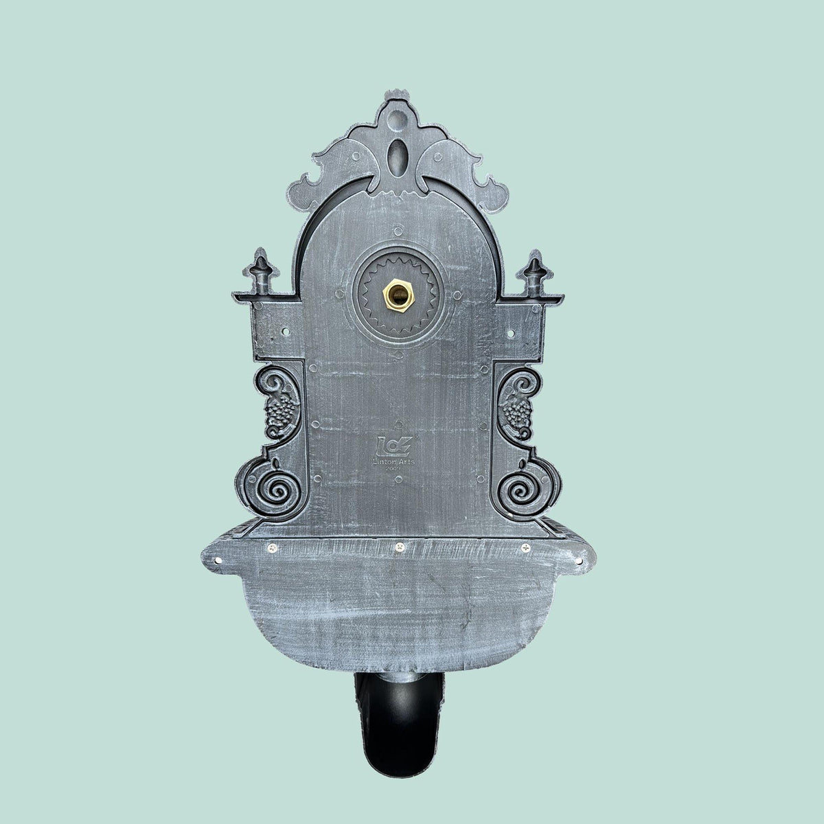 Antique Grey Wall Fountain, Cast Aluminium, XL
