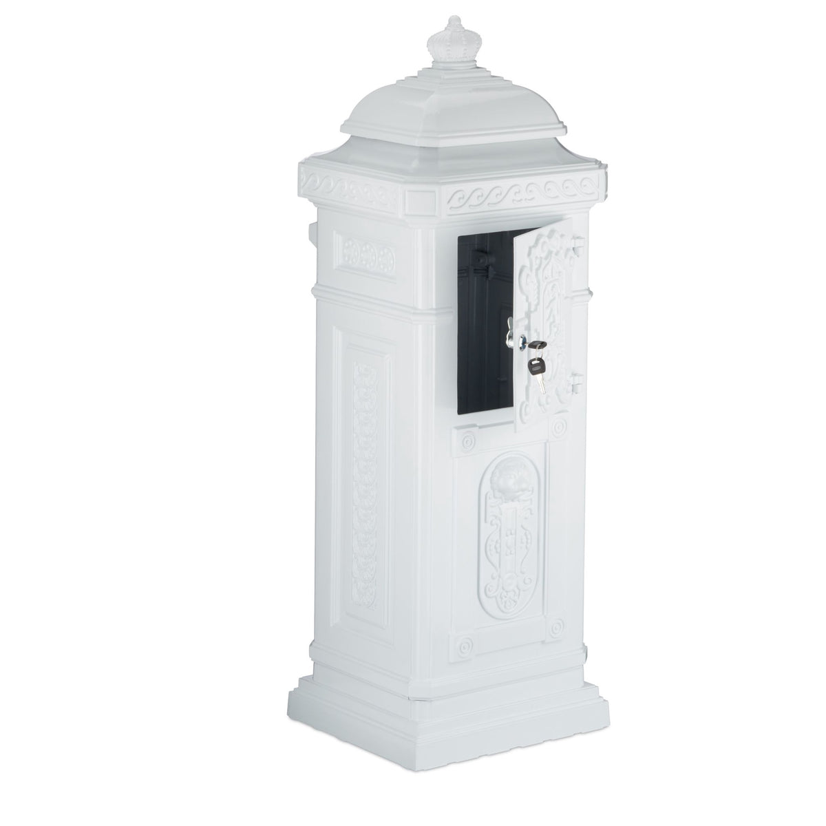 Antique Style Freestanding Cast Aluminium Mailbox