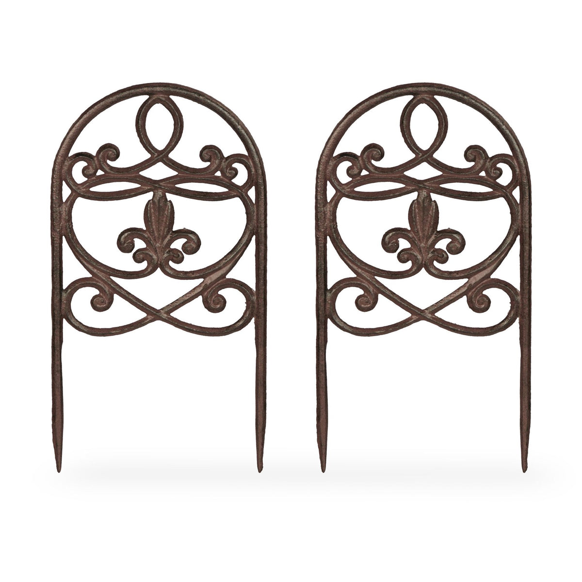 Antique bed rail set of 2