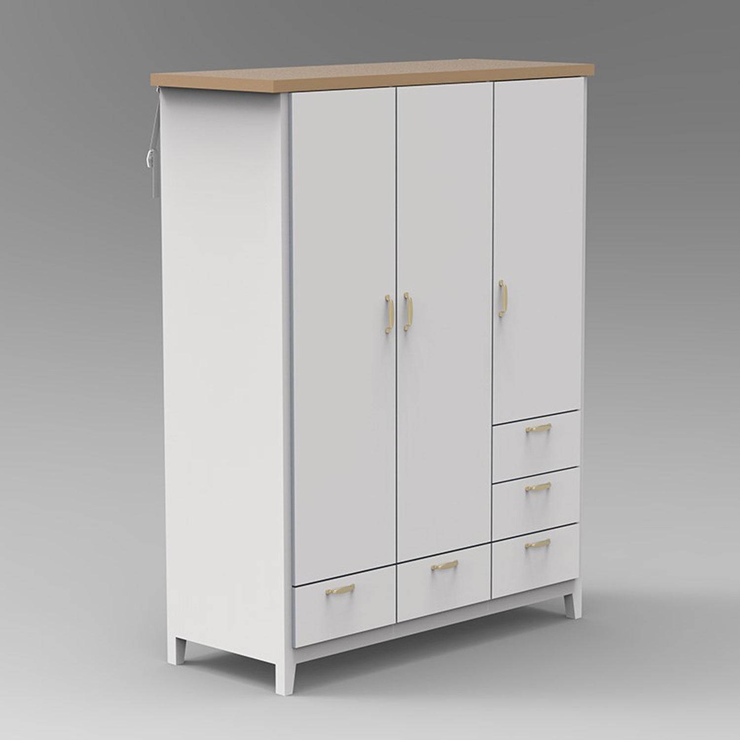 Anti-tip furniture strap