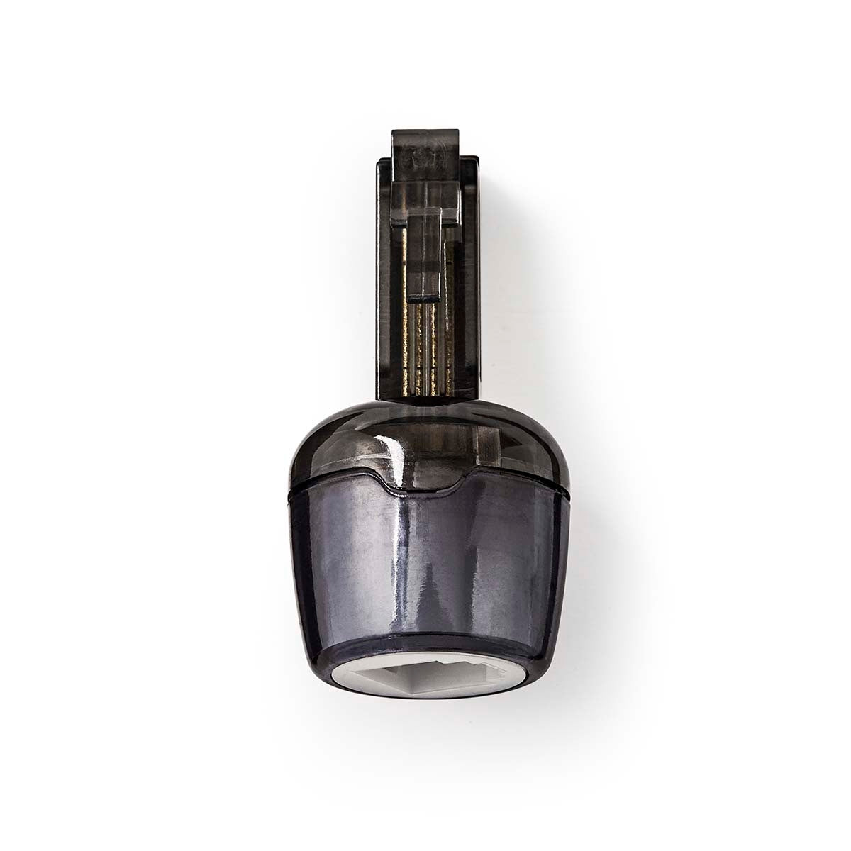 Anti-twist Telecom cable adapter | Connector type: RJ10 | Adapter Type: Adapter | PVC | Black / Transparent