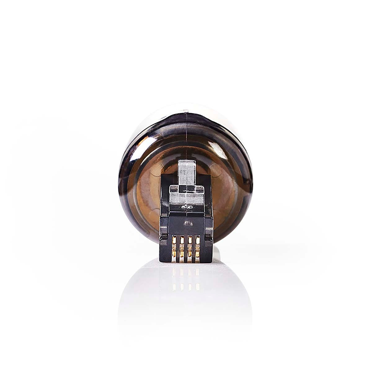 Anti-twist Telecom cable adapter | Connector type: RJ10 | Adapter Type: Adapter | PVC | Black / Transparent