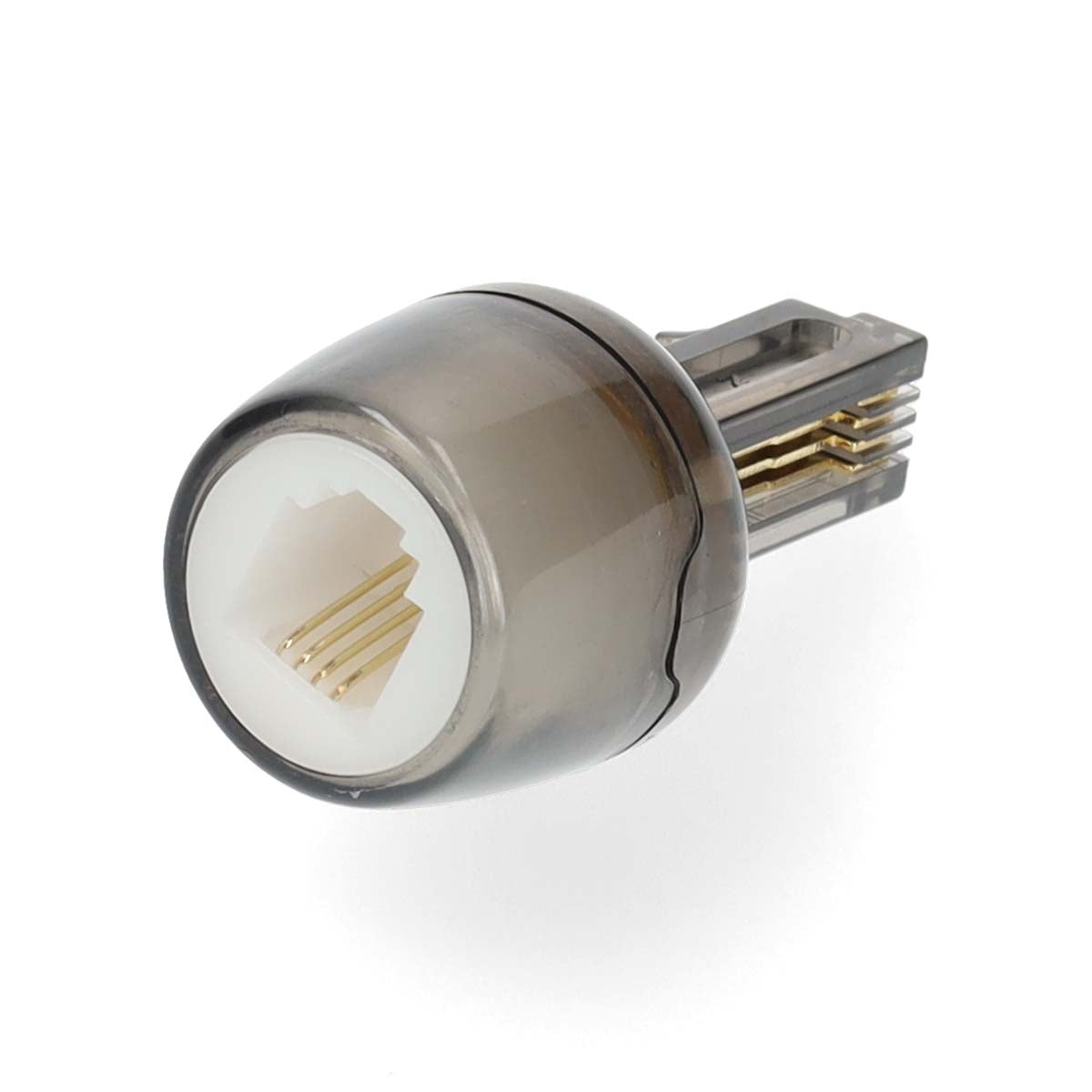 Anti-twist Telecom cable adapter | Connector type: RJ10 | Adapter Type: Adapter | PVC | Black / Transparent