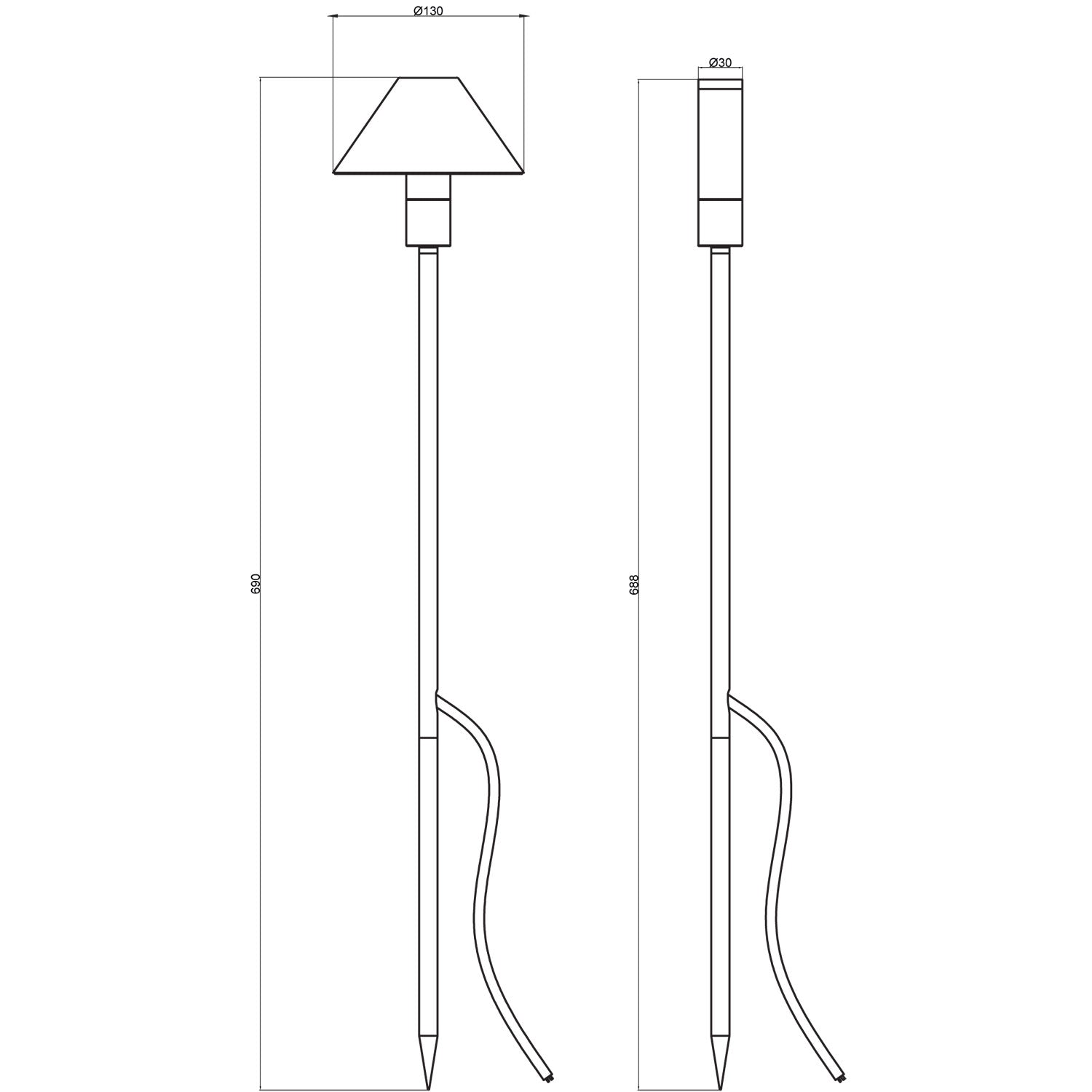 Apollo Garden lamp 45cm