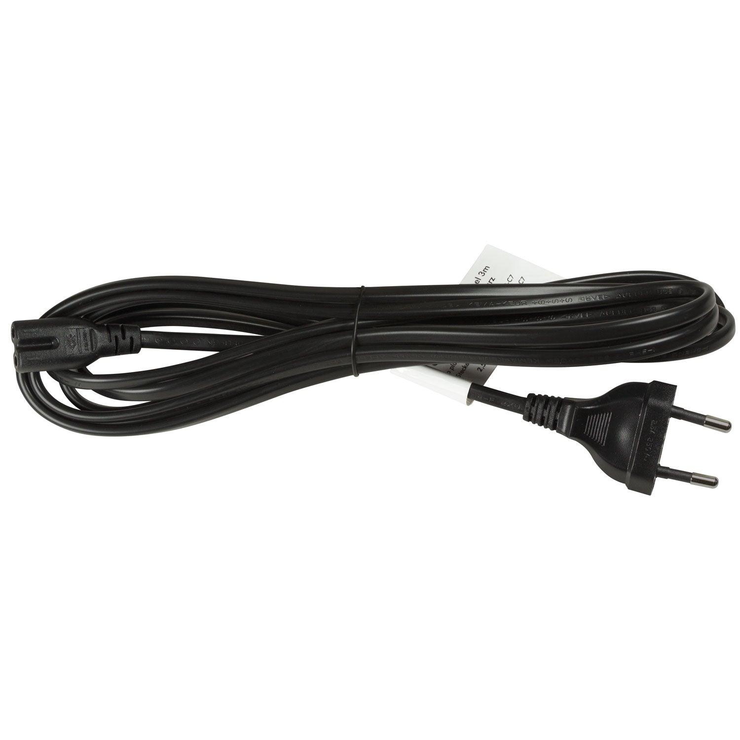 Appliance cable Euro - C7 Black 3m