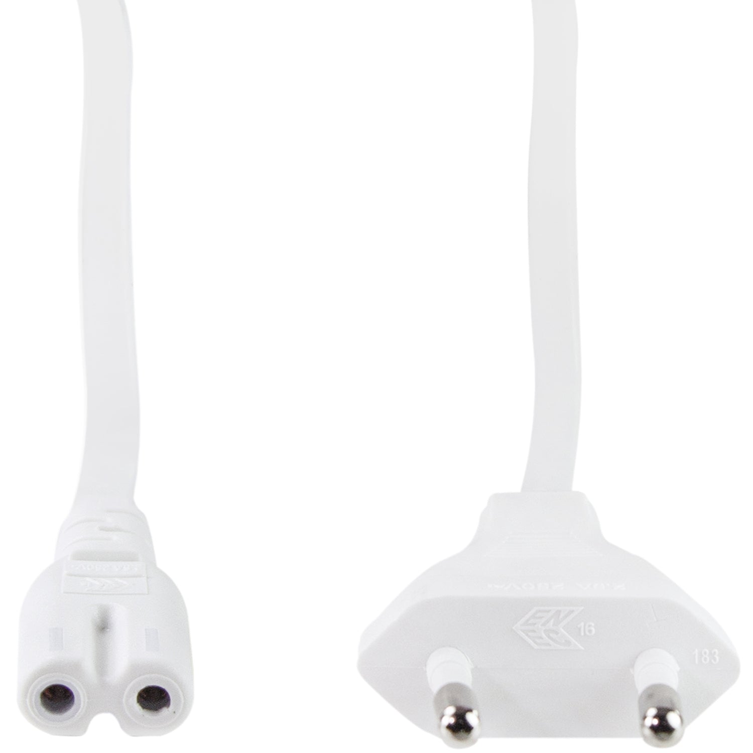 Appliance cable Euro - C7 White 1.8m