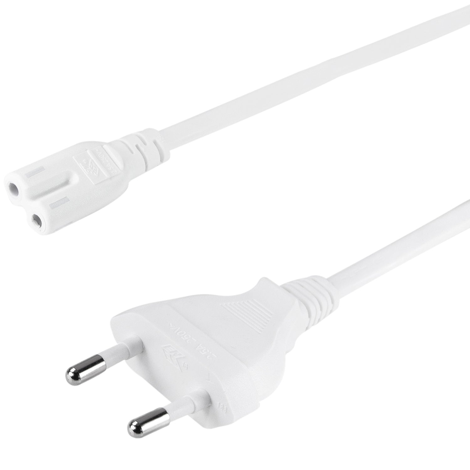 Appliance cable Euro - C7 White 1.8m