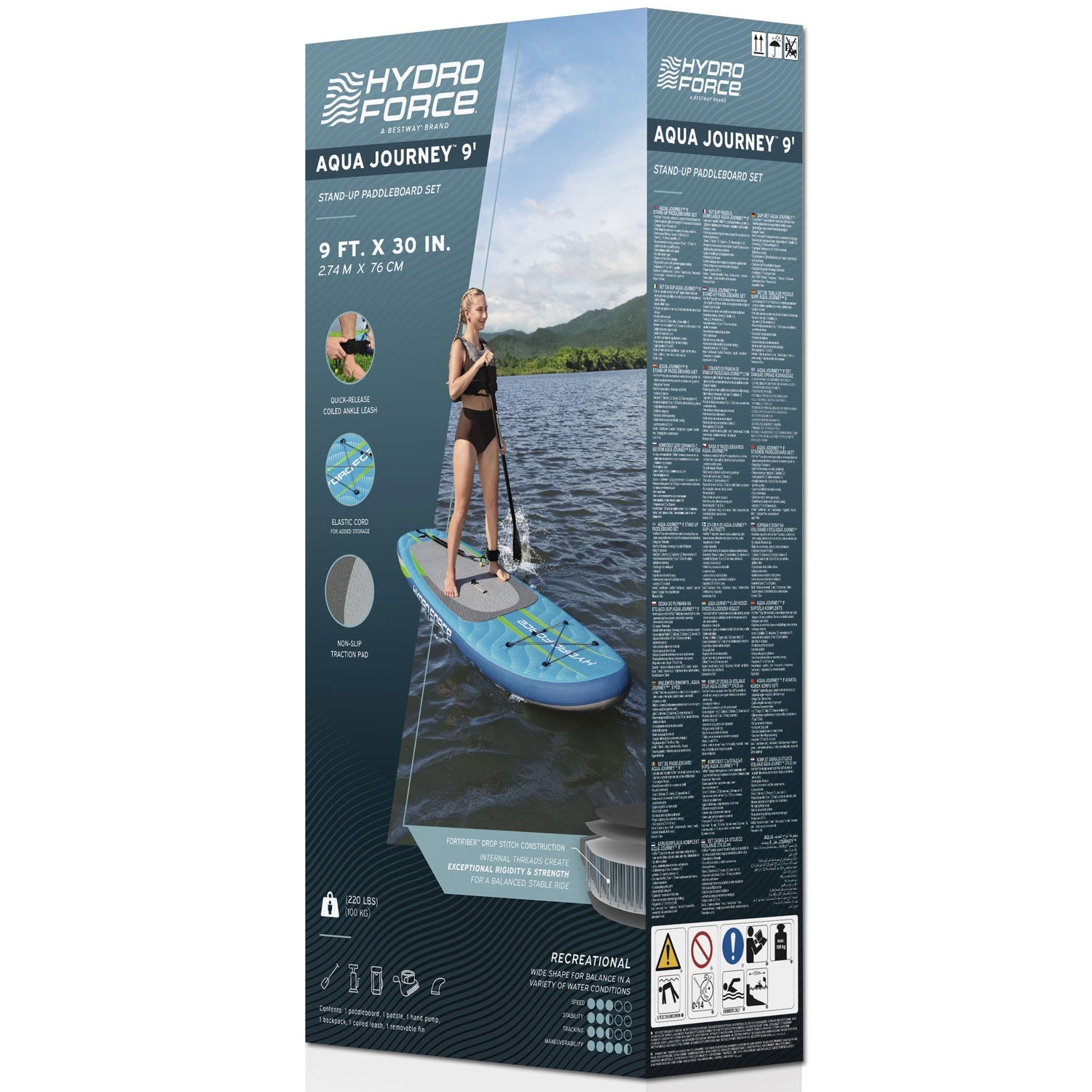 Aqua Journey Stand-Up Paddleboard Set 2.74m x 76cm x 12cm