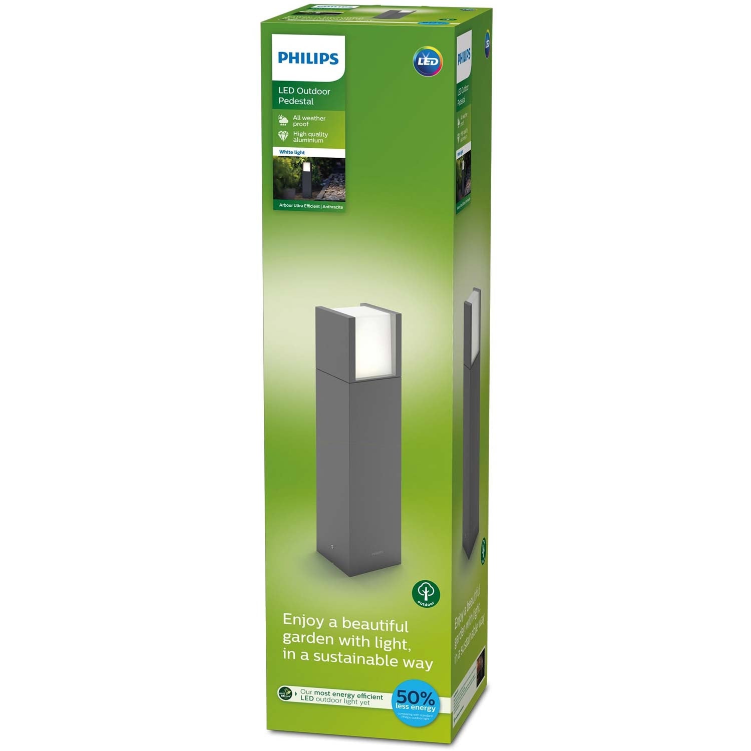 Arbor Pedestal Ultra Efficient LED 3.8W 800lm Anthracite