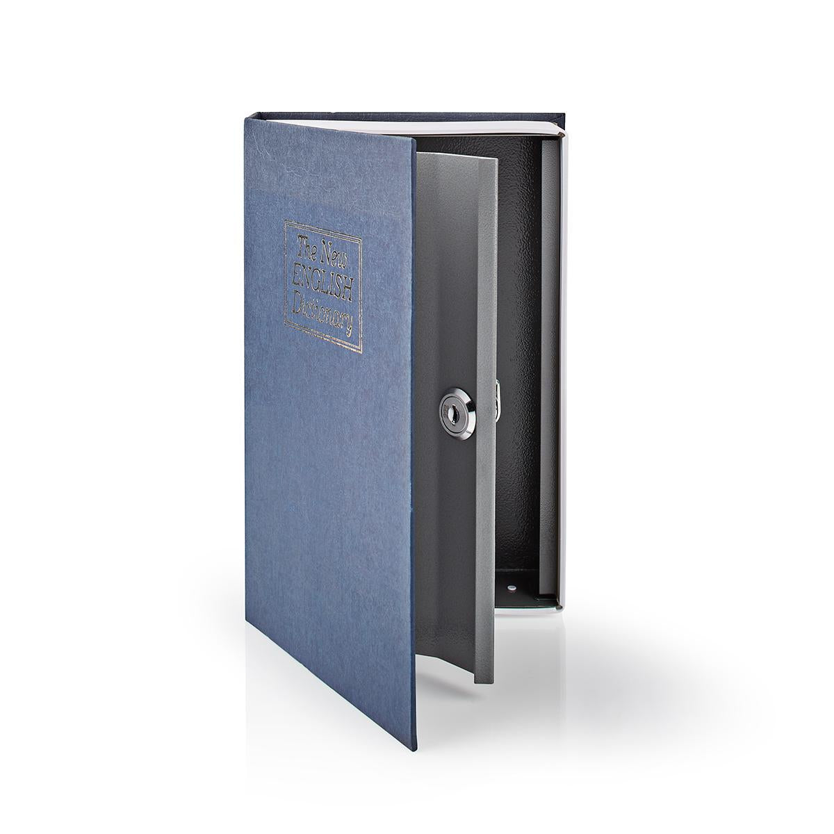 Arch | Book Safe | Keyhole | Indoor | Medium | internal volume: 1.6 l | 2 Keys Included | Blue / Silver