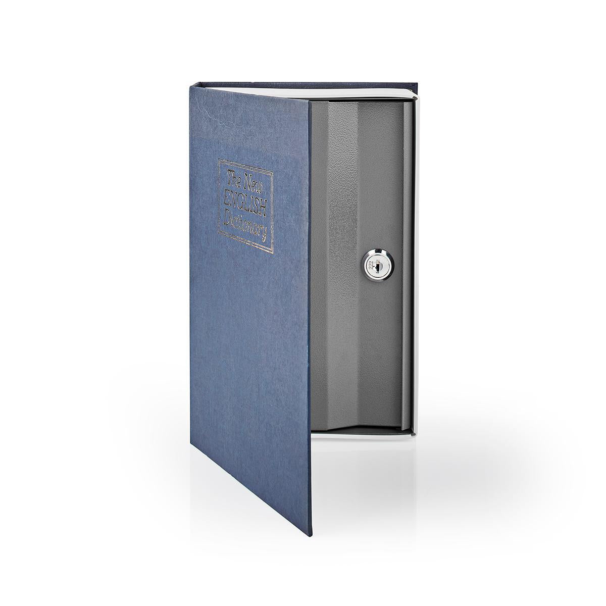 Arch | Book Safe | Keyhole | Indoor | Medium | internal volume: 1.6 l | 2 Keys Included | Blue / Silver