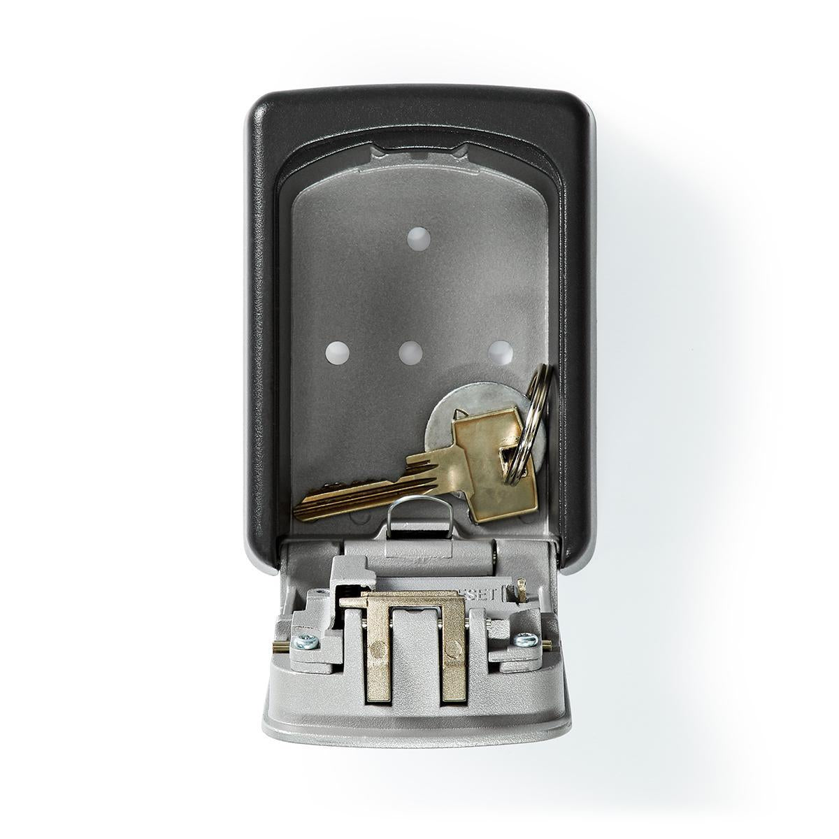 Arch | Key Safe | Combination Dial Lock | Indoors and outdoors | 2 Keys Included | Grey/Black