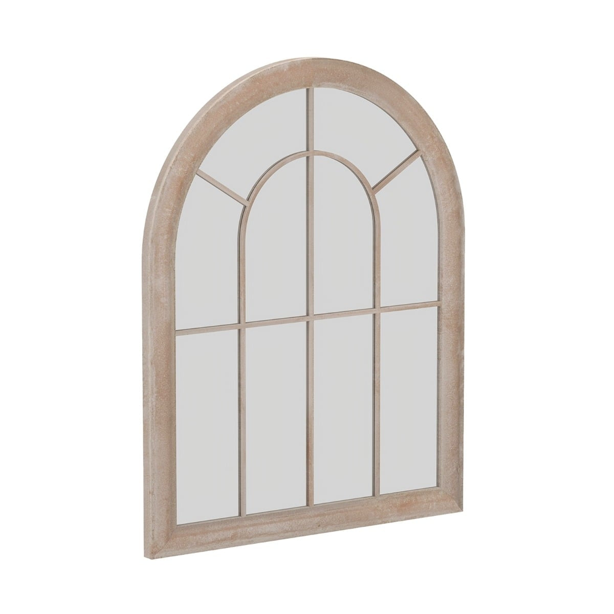 Arched Wall Mirror, 69.5x88cm, Rustic Metal Frame