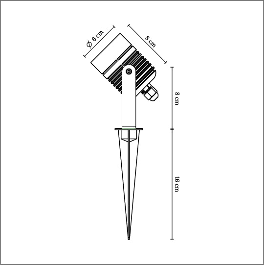 Arcus Garden spot RGB Black