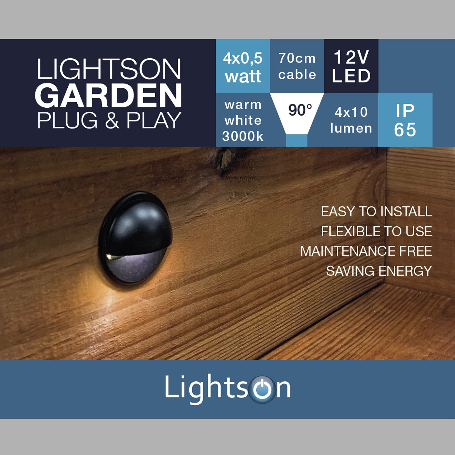 Aries 4 lamps 10lm Ø3.5cm Black