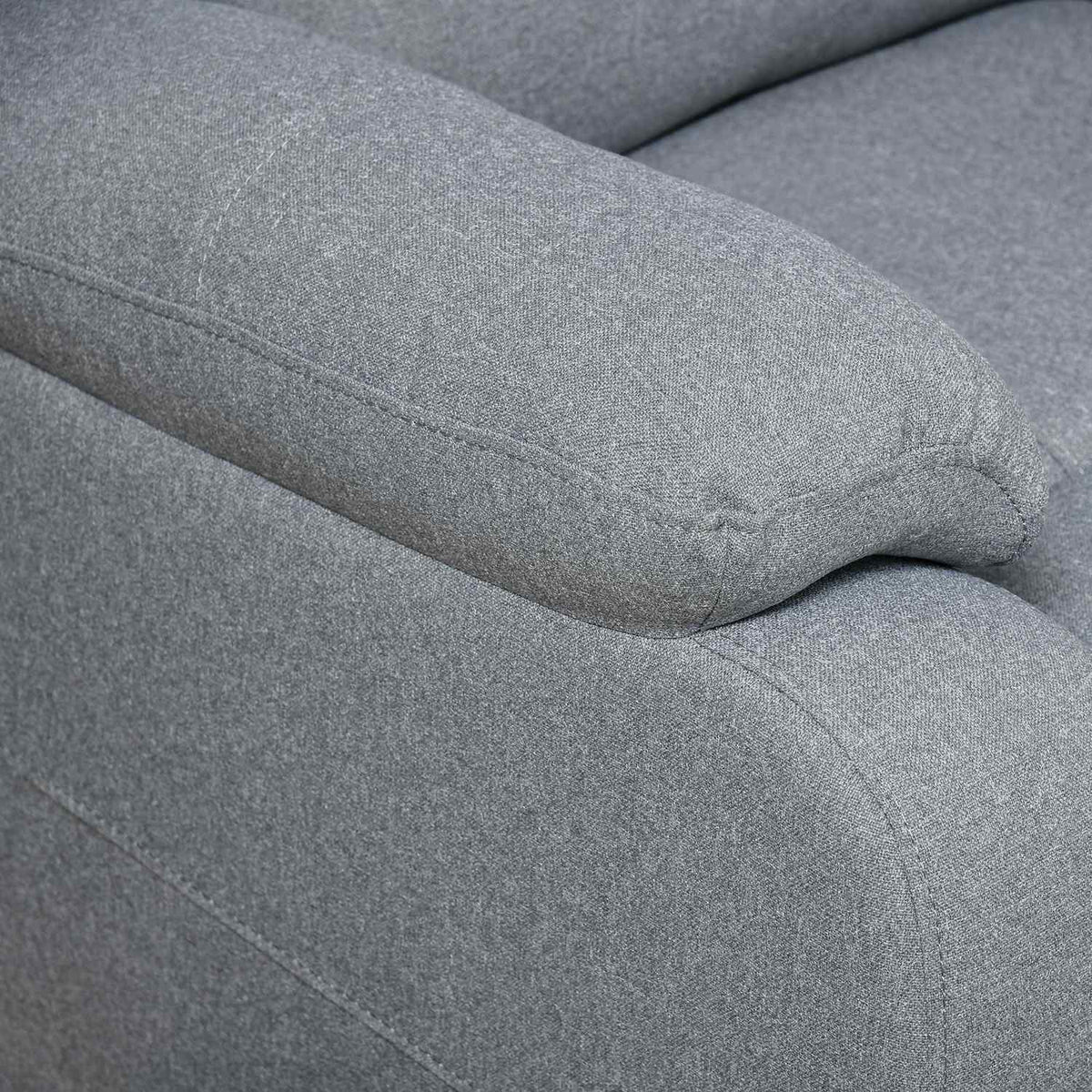 Armchair, Relaxation Chair, Tv Armchair With Reclining Function, Side Pocket, Linen-Like Polyester, Gray, 90 X 96 X 98 Cm