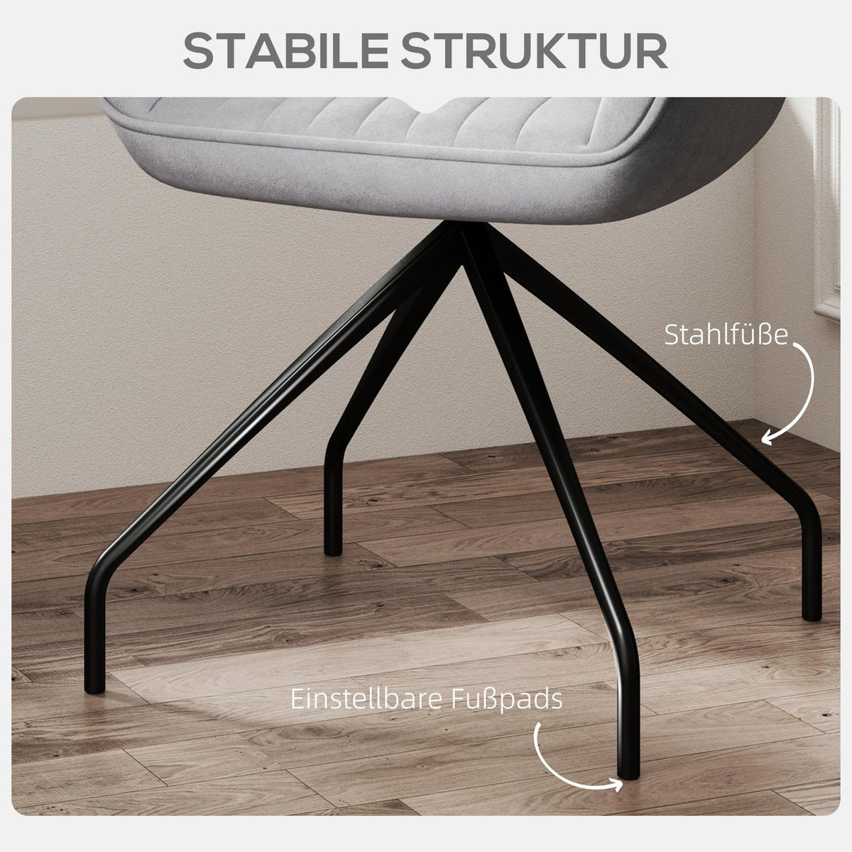 Armchair Swivel Lounge Chair with Armrests Velvet Look Swivel Chair with Metal Legs for Bedroom Living Room Dark Gray