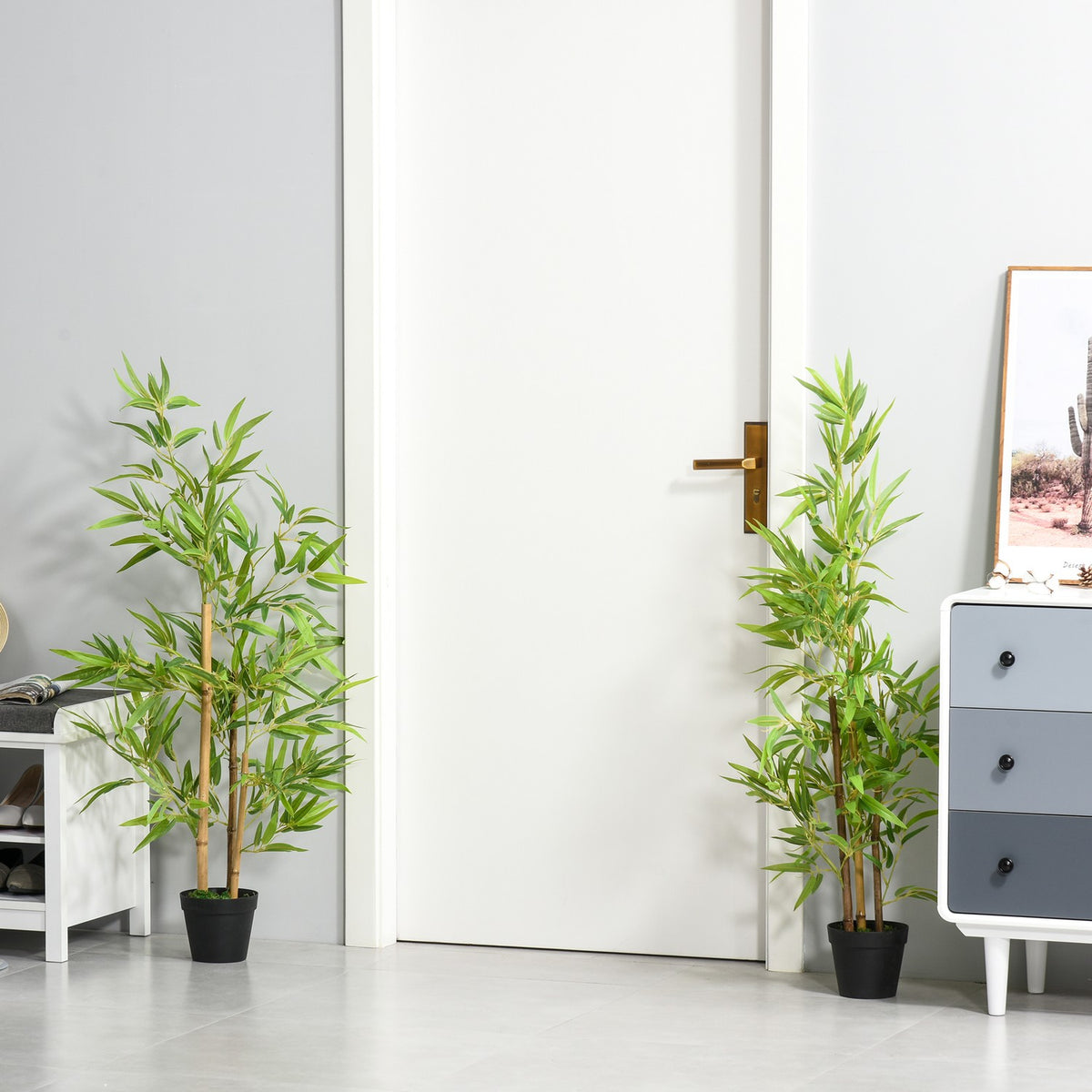 Artificial Bamboo Decorative Artificial Plant, Lifelike Tree Decoration, 120Cm, Indoor