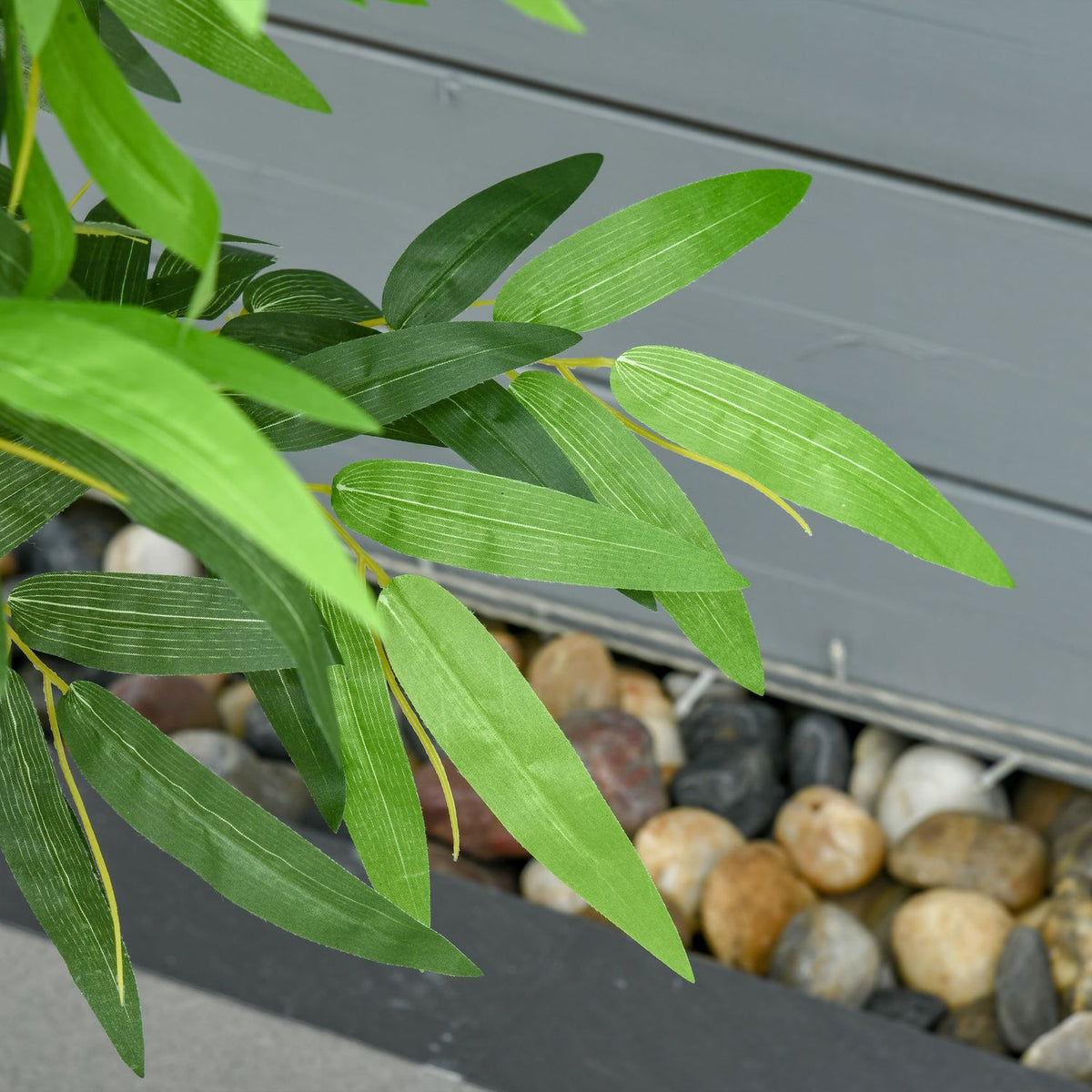 Artificial Bamboo Large 140 cm Artificial Plant, Plastic Artificial Plants in Pot, Artificial Bamboo with 780 Leaves Like Real for Living Room Bedroom Office Garden Modern Decoration