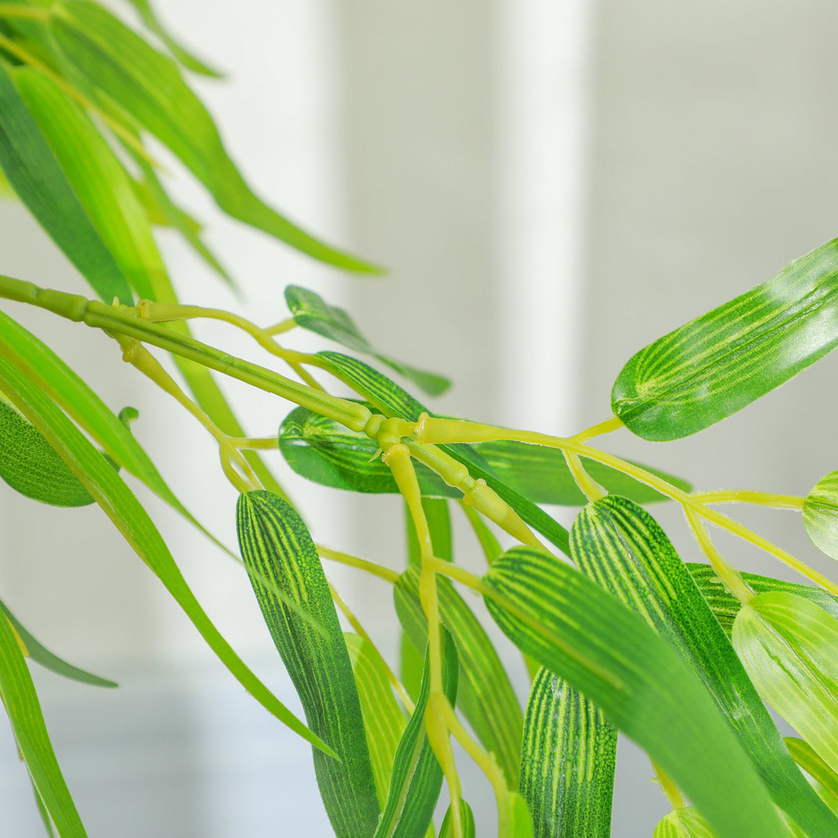 Artificial Bamboo Large 150cm Artificial Plant, Plastic Artificial Plants in Pot, Fake Plant Bamboo Like Real with Artificial Moss for Living Room Bedroom Office Garden Modern Decoration