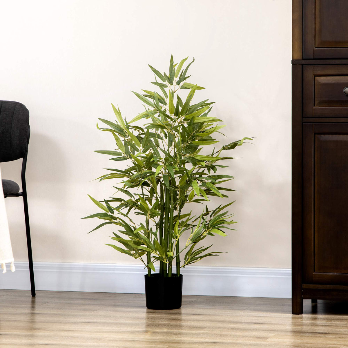 Artificial Bamboo Plant, 90 cm, 504 Leaves, Indoor Decor