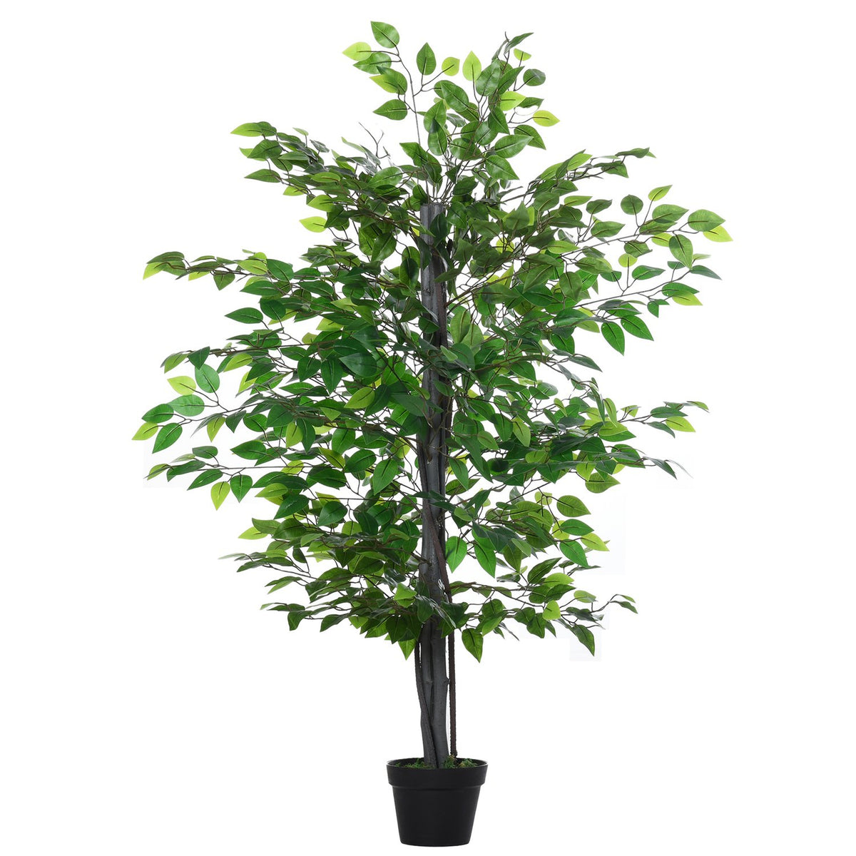 Artificial Banyan Tree Natural-Like Decoration Made Of Solid Wood, Artificial Tree For Living Room, 20X145Cm