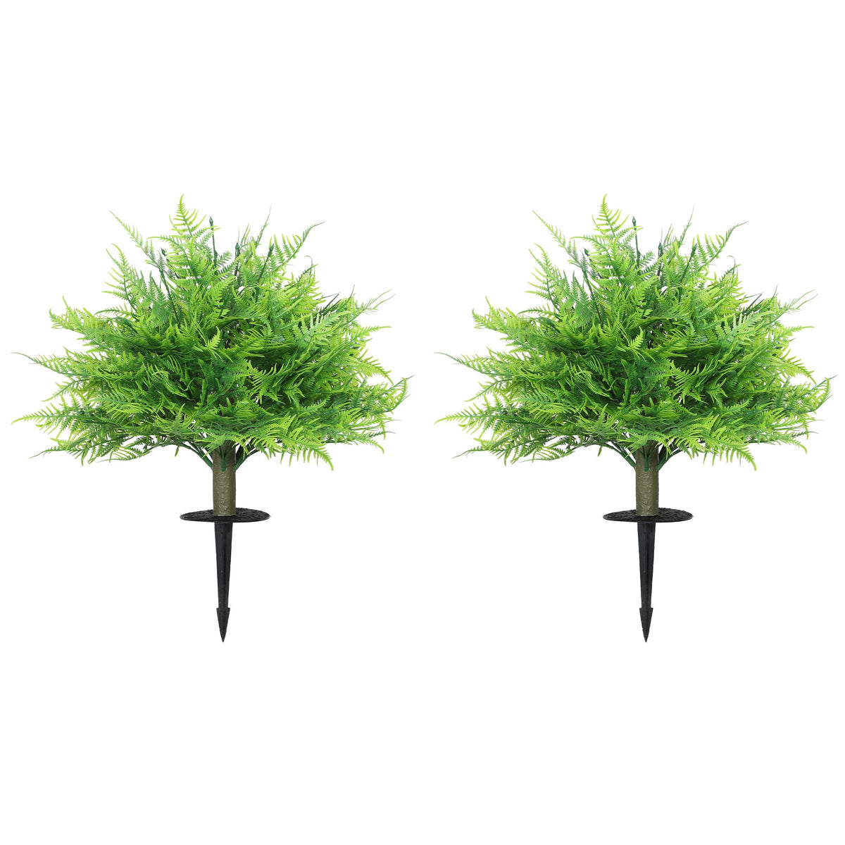Artificial Boston Ferns, UV-Resistant, 2-Pack, 40x60 cm