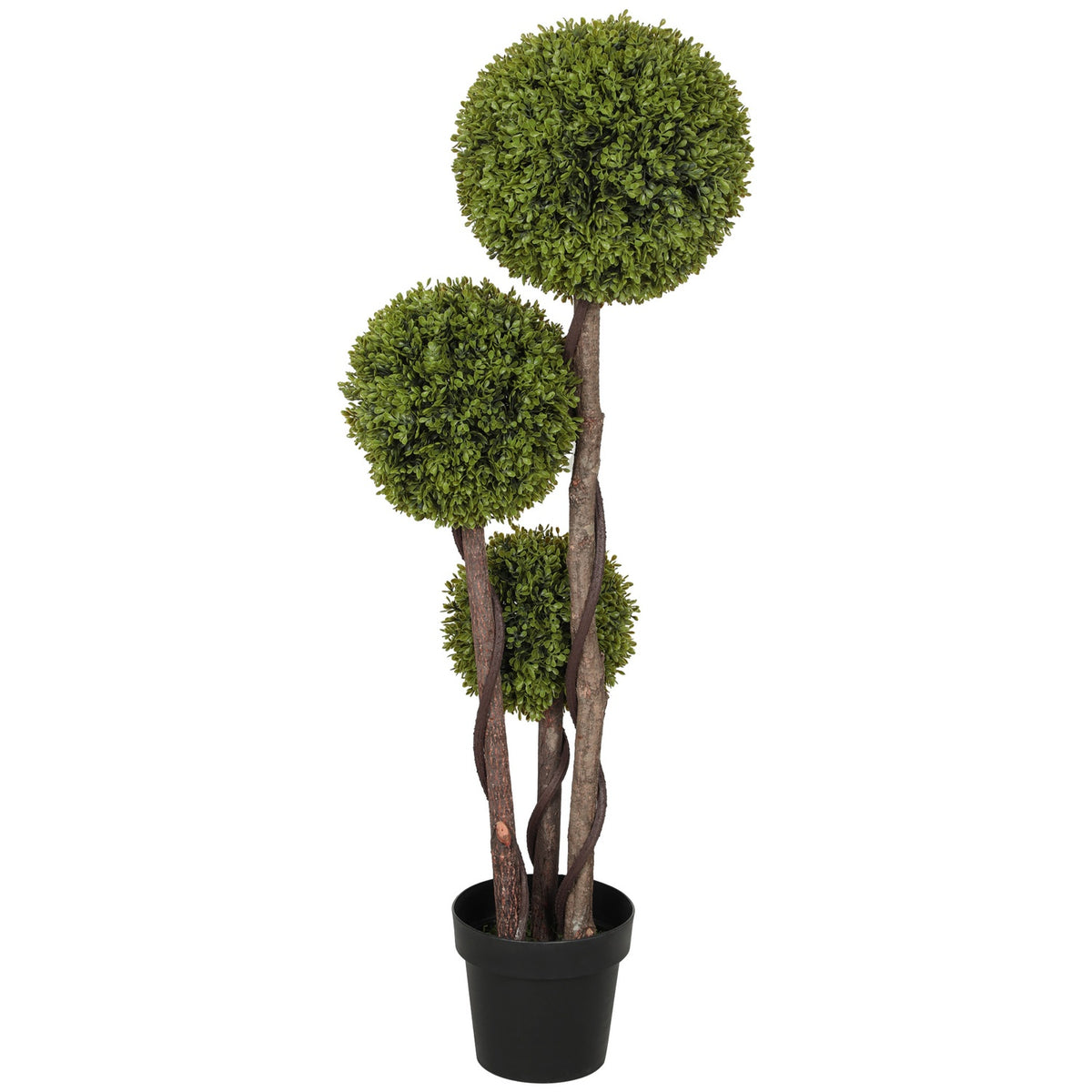Artificial Boxwood, 115cm Houseplant, Artificial Plant in Pot, Decorative Plant, Decorative Plants for Home, Office, Hallway, Garden, Green
