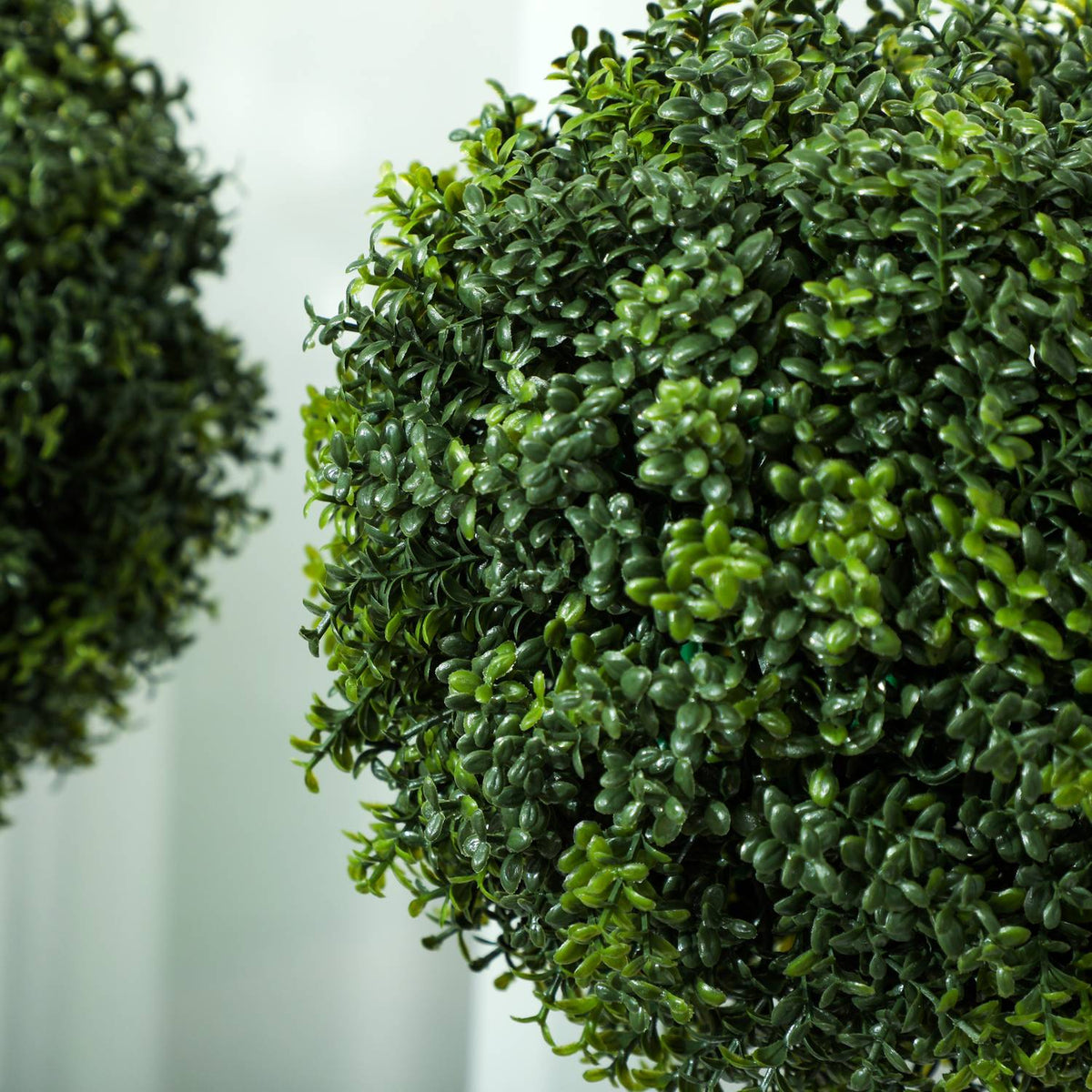 Artificial Boxwood Topiary Set, 45cm, UV-Resistant