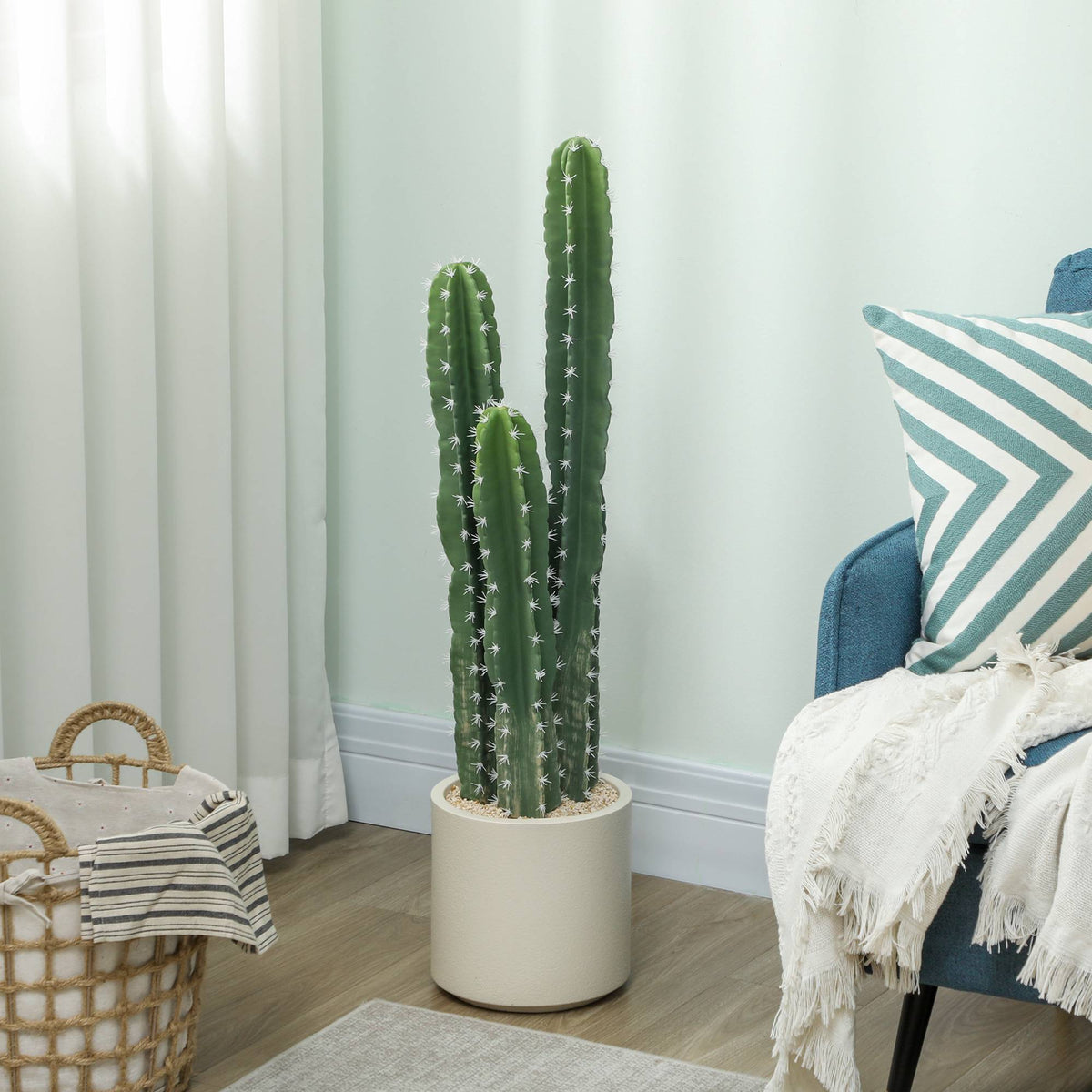 Artificial Cactus Plant, 95 cm, With Pot, Indoor Decor