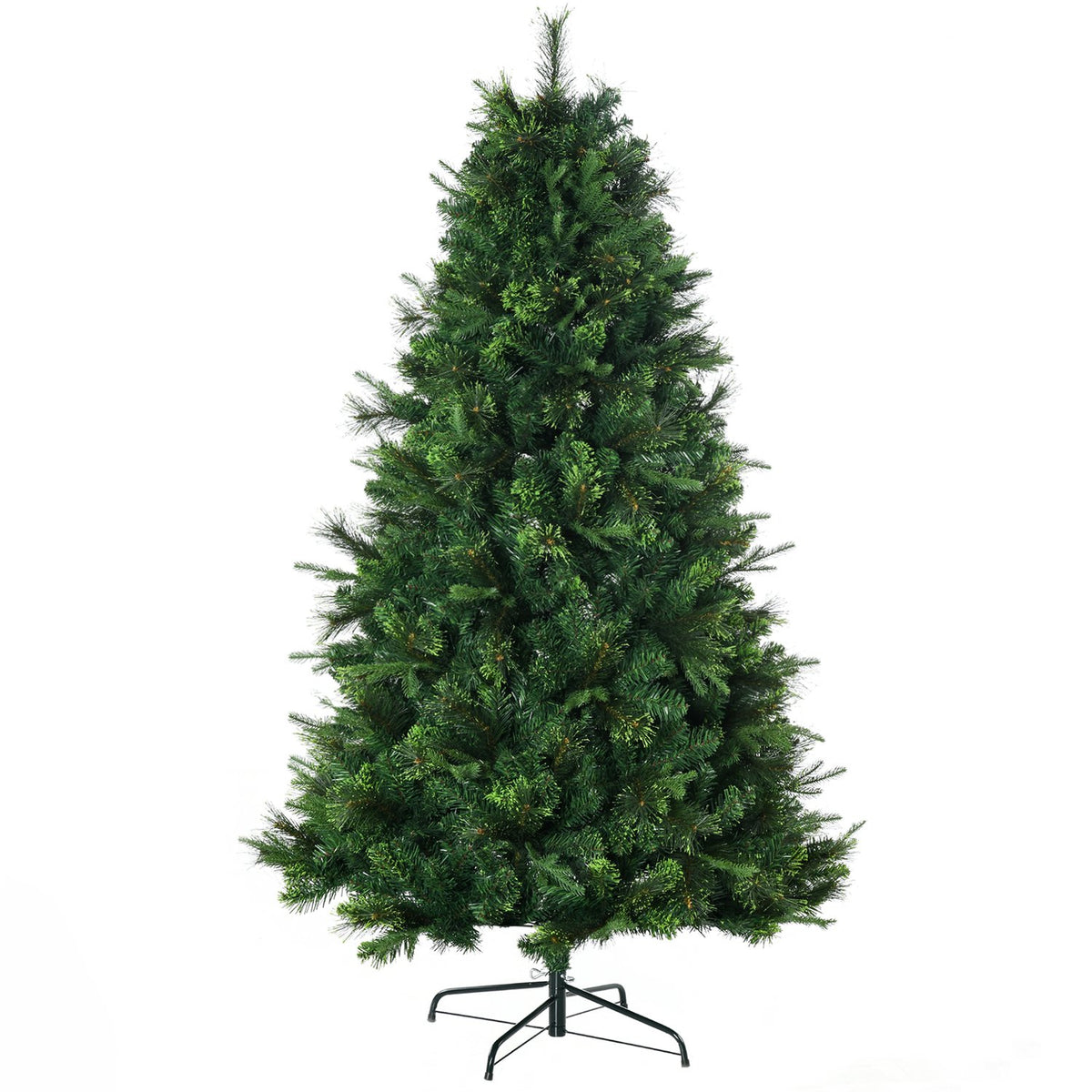 Artificial Christmas Tree 180 Cm Artificial Christmas Tree With Stand, Artificial Fir With 910 Branch Tips For Christmas Party, Indoor, Green