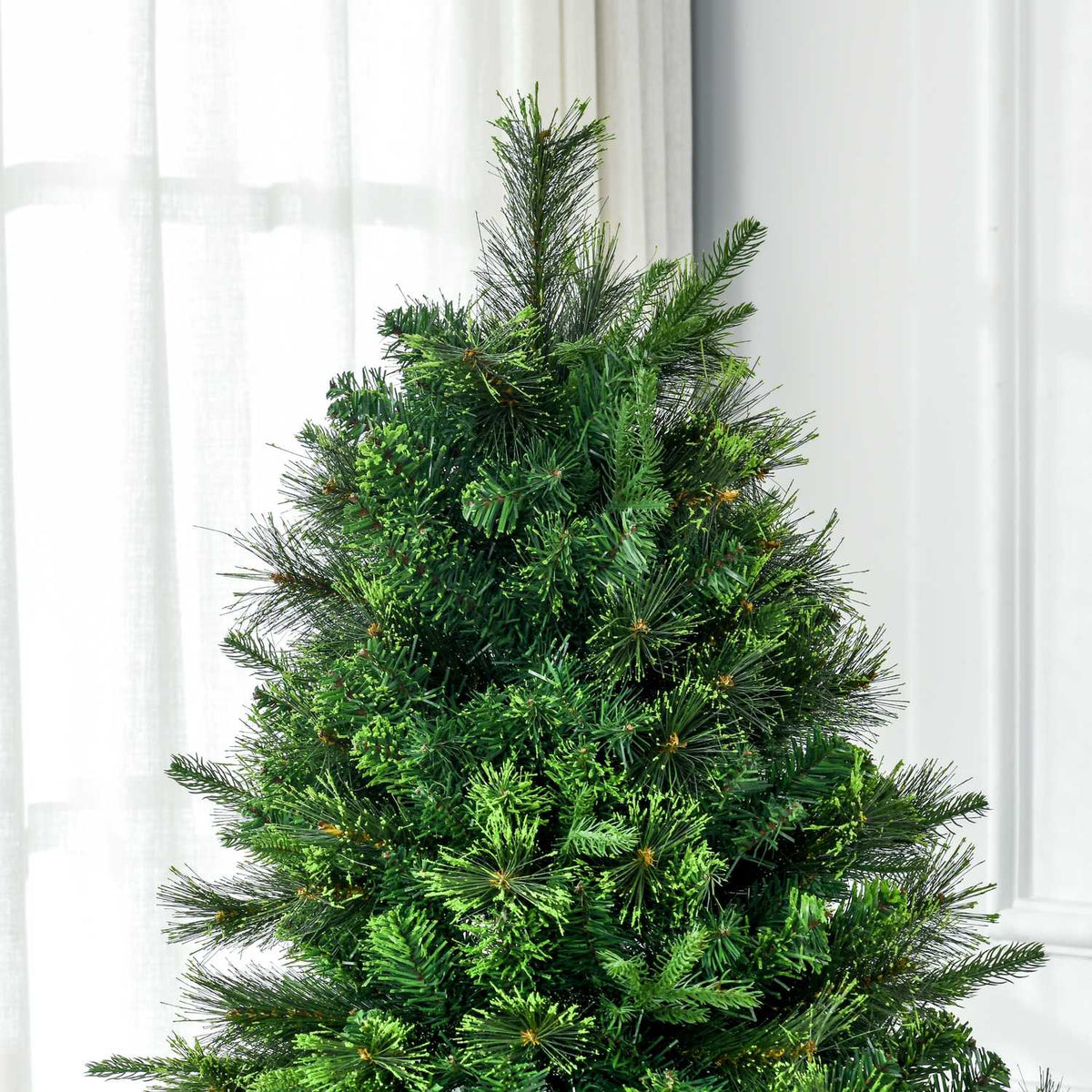 Artificial Christmas Tree 180 Cm Artificial Christmas Tree With Stand, Artificial Fir With 910 Branch Tips For Christmas Party, Indoor, Green