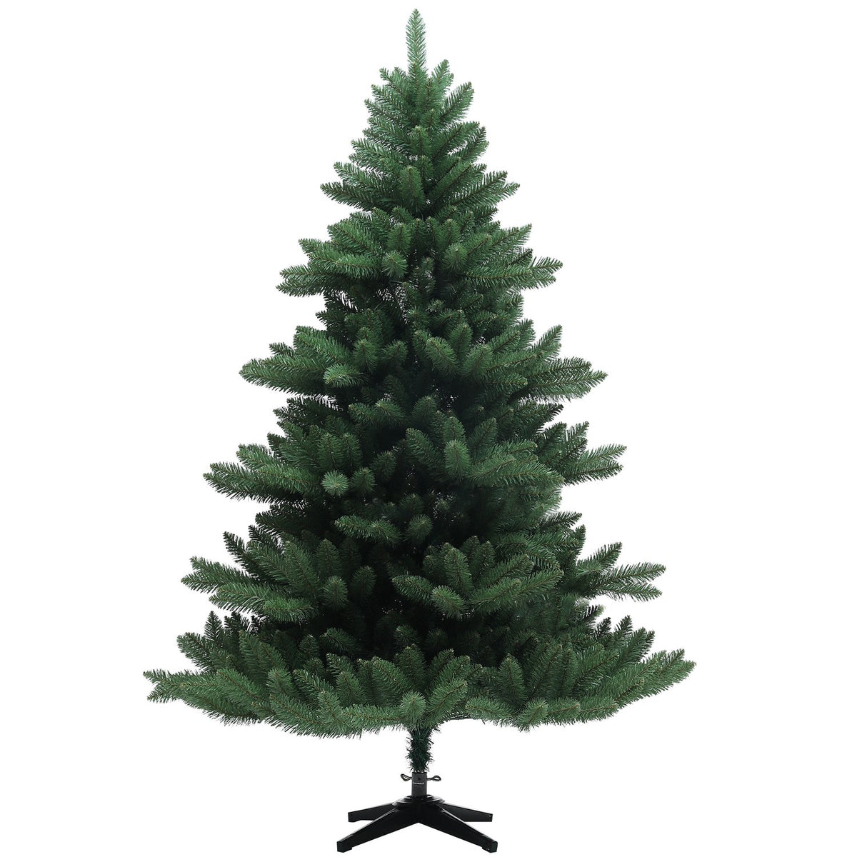 Artificial Christmas Tree, 180cm Christmas Tree with 880 Tips, Foldable Steel Base, Flame Retardant, for Christmas Decoration, Indoor, Green