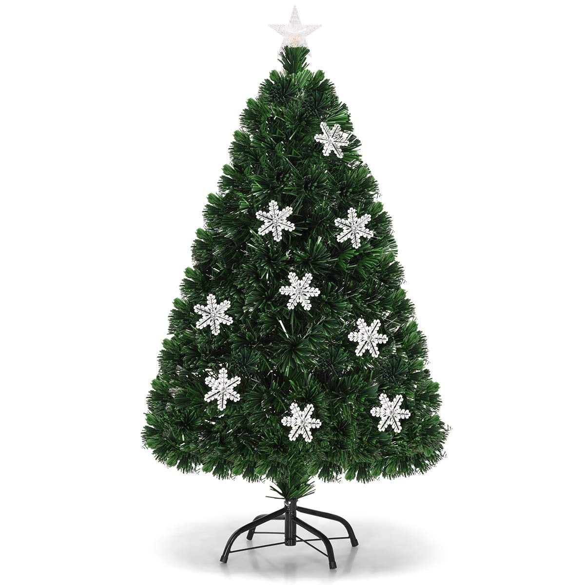 Artificial Christmas Tree 210 cm, 40 LED Lights, Stand