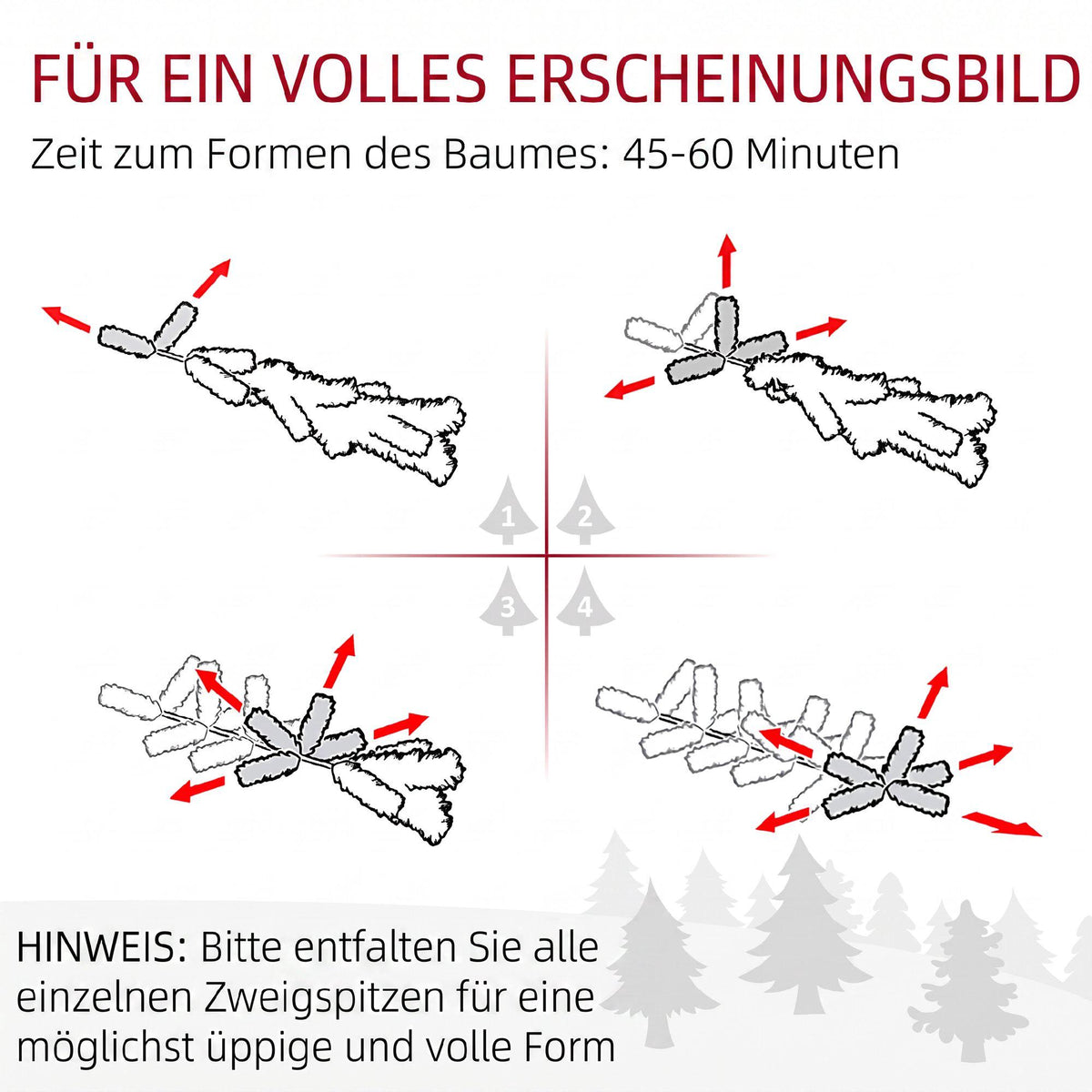 Artificial Christmas Tree 210 cm with Snow and 800 Branches