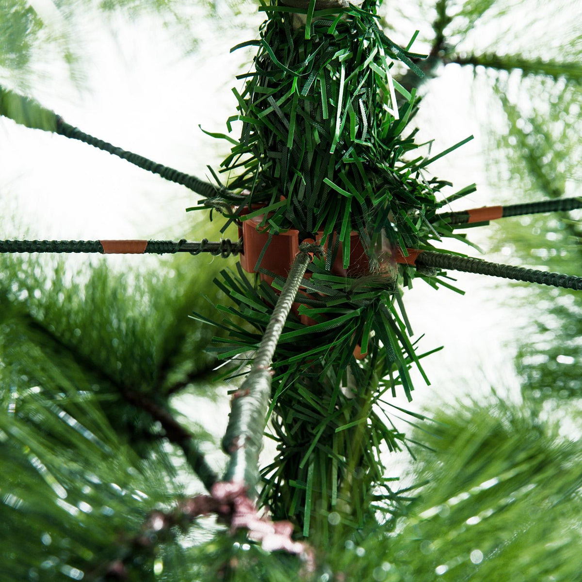 Artificial Christmas Tree 2.1 M Christmas Tree 505 Branches Dense Branches Easy Assembly Authentic Christmas Tree With Metal Stand