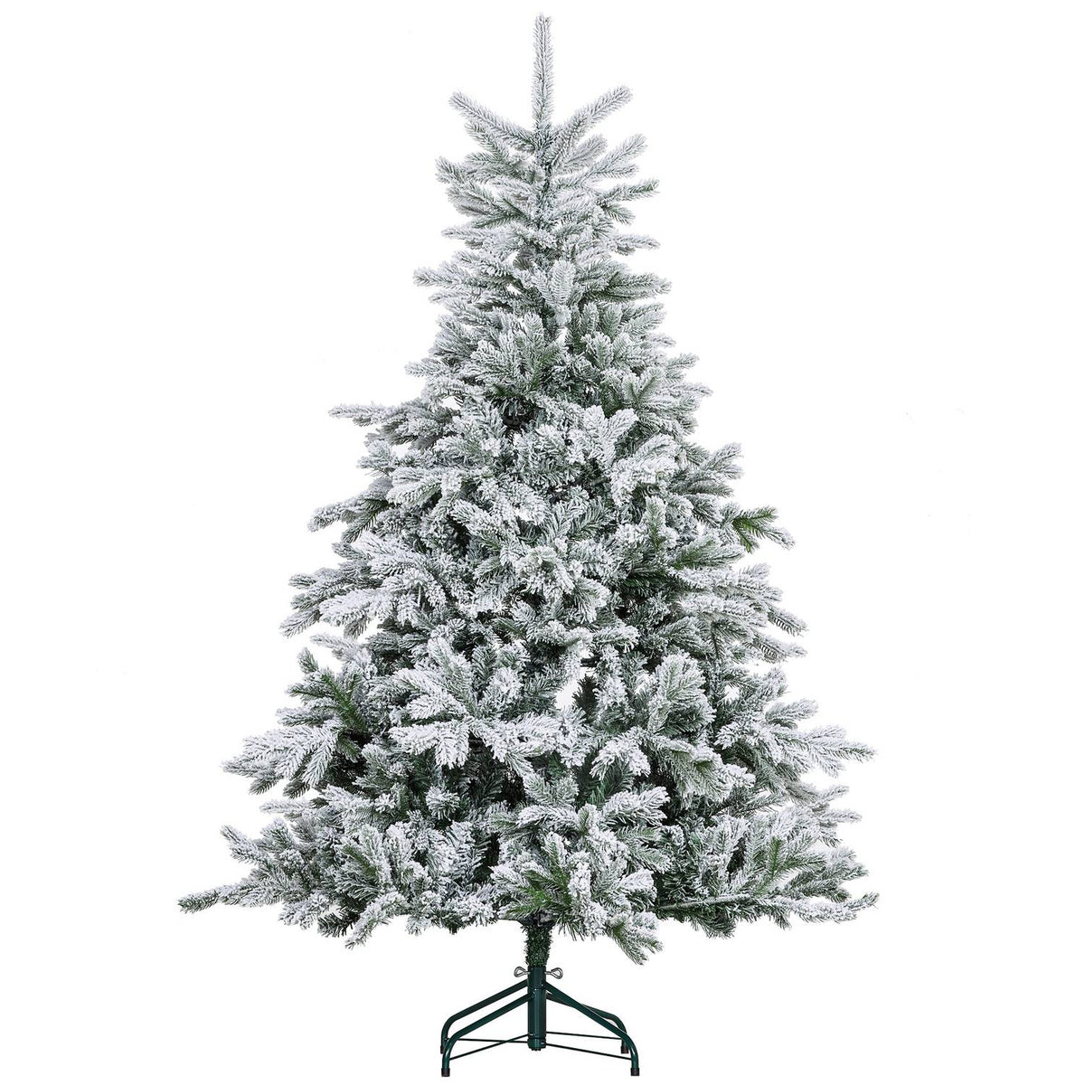 Artificial Christmas Tree, Snowy Branches, 180 cm, Green