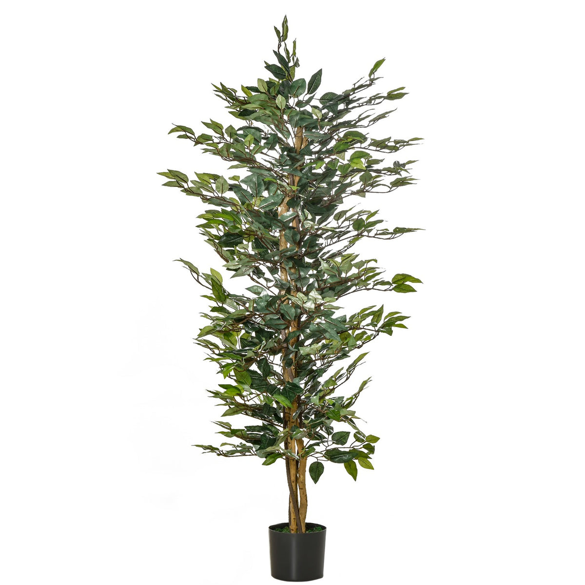Artificial Ficus Tree Decorative Artificial Plant 150Cm Indoor & Outdoor In Plastic Pot