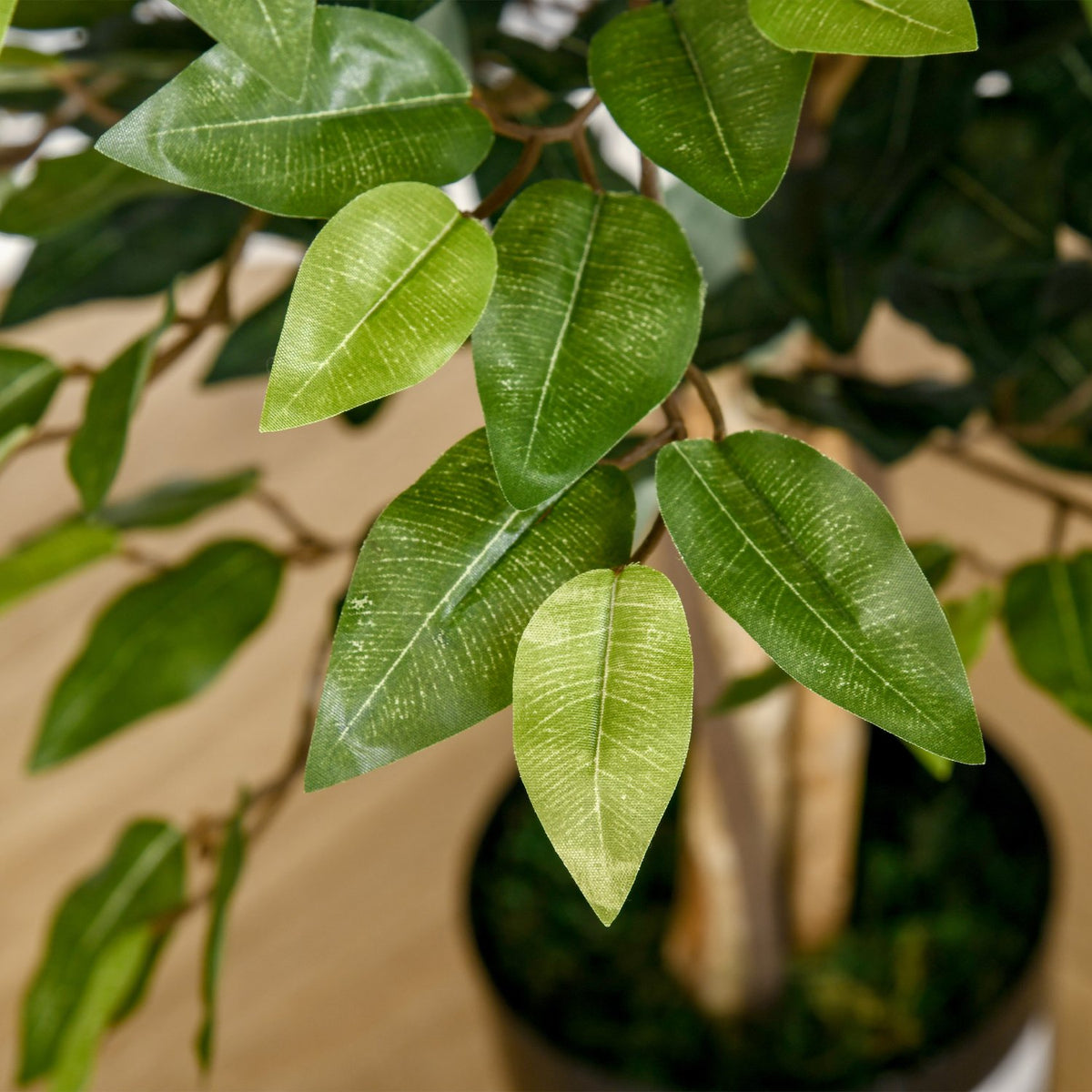 Artificial Ficus Tree Decorative Artificial Plant 150Cm Indoor & Outdoor In Plastic Pot