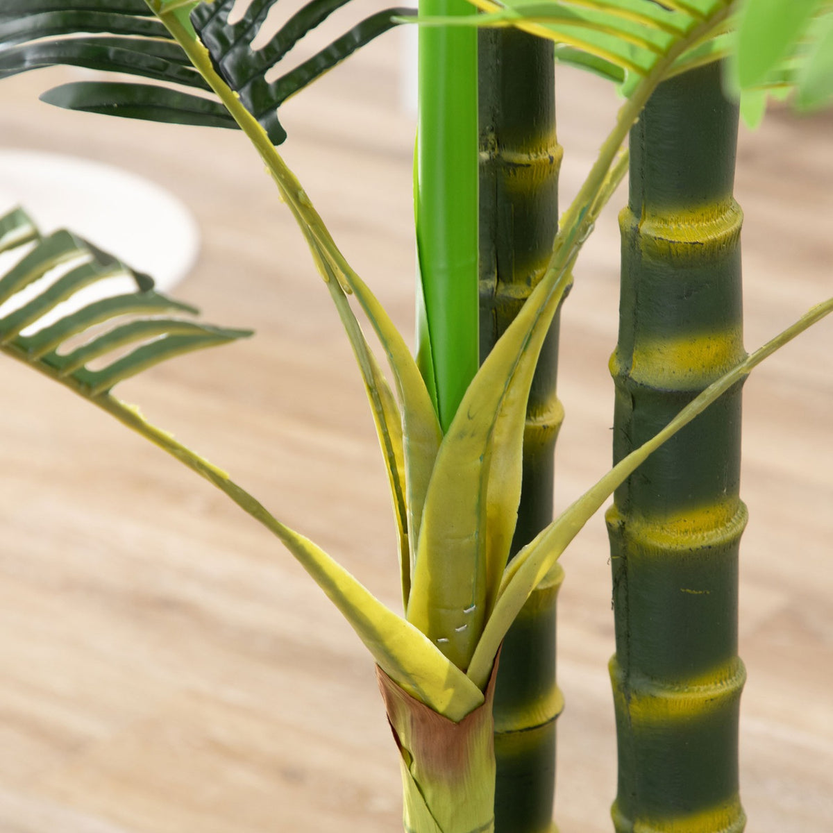 Artificial Palm Tree 190 cm Artificial Plant, Plastic Artificial Plants in Pot Artificial Palm, Fake Plant for Living Room Bedroom Office Garden Modern Decoration Gift