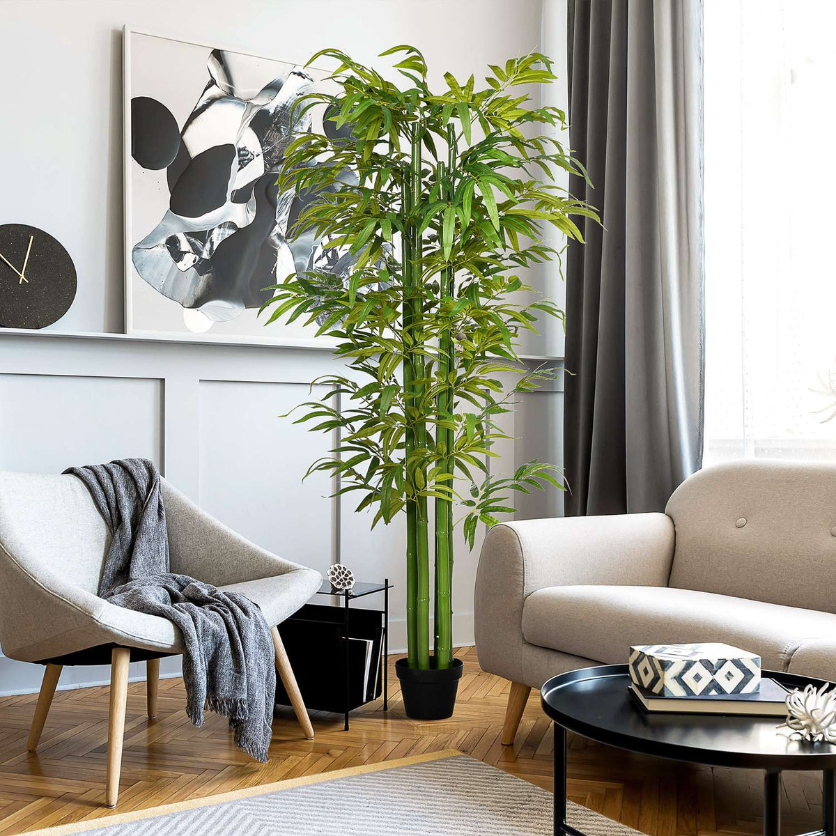 Artificial Plant 180 Cm Artificial Plant Artificial Bamboo Tree With Planter Artificial Tree Green