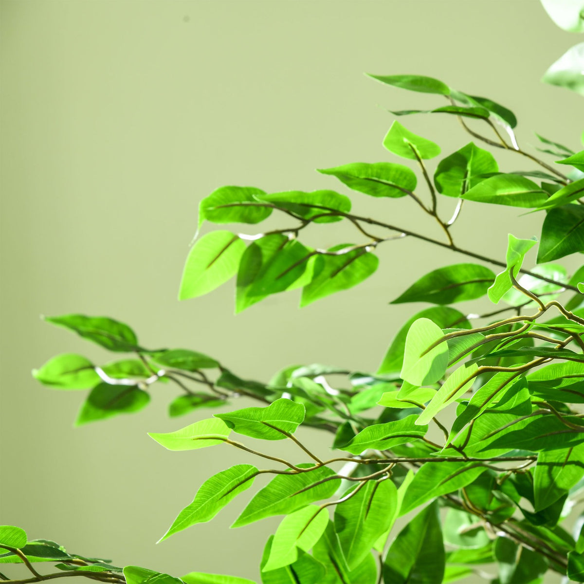 Artificial Plant, 180cm Artificial Plant with Planter, Artificial Moss, Artificial Ficus Artificial Tree, Houseplant for Living Room, Green