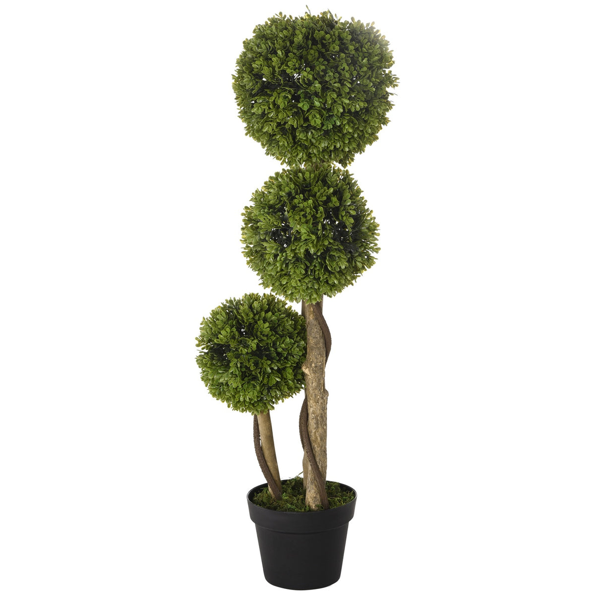 Artificial Plant, Artificial Plant, 90Cm Boxwood In Flower Pot, Artificial Tree With Uv Protection, Houseplant For Living Room, Balcony, Light Green